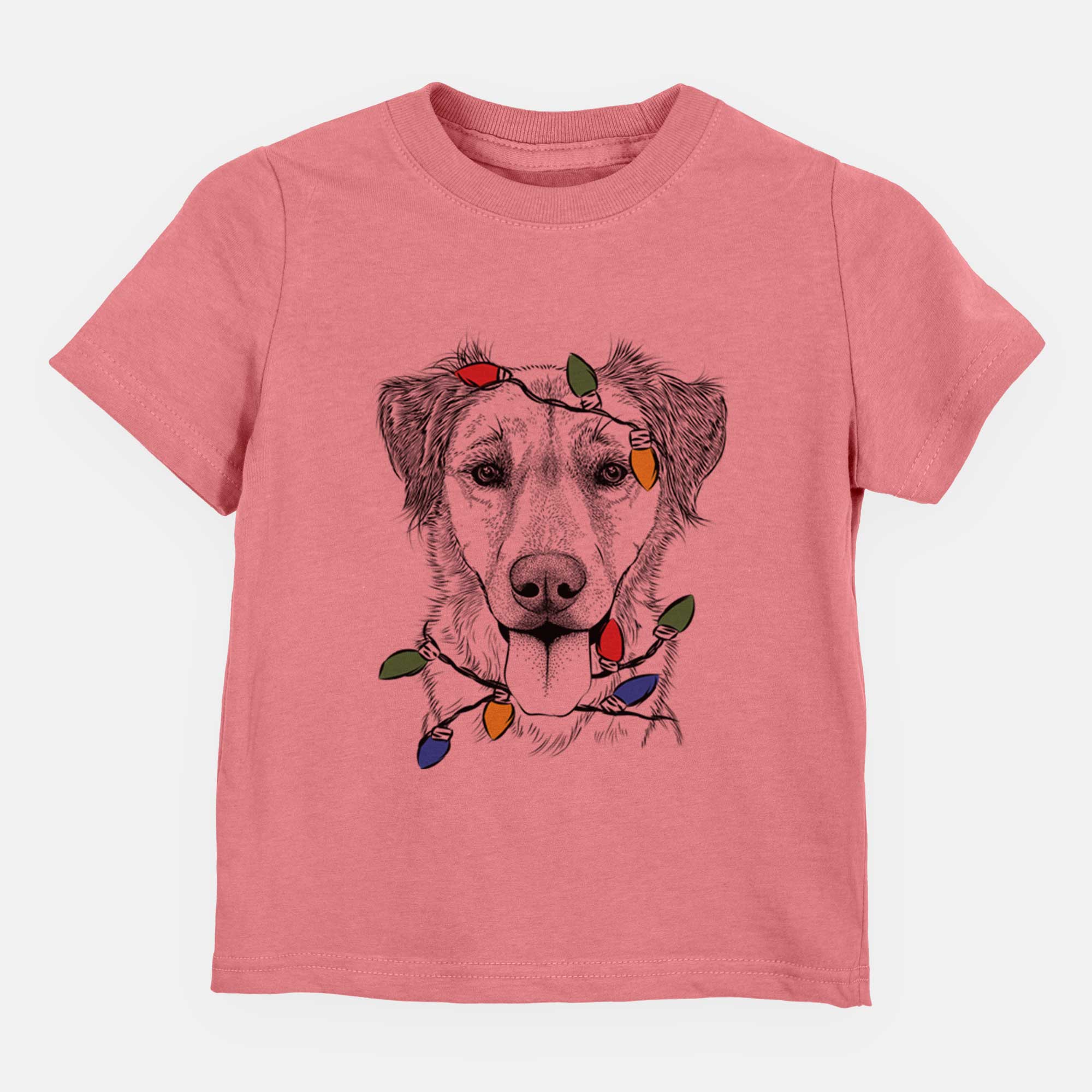 Christmas Lights Apollo the Mixed Breed - Kids/Youth/Toddler Shirt
