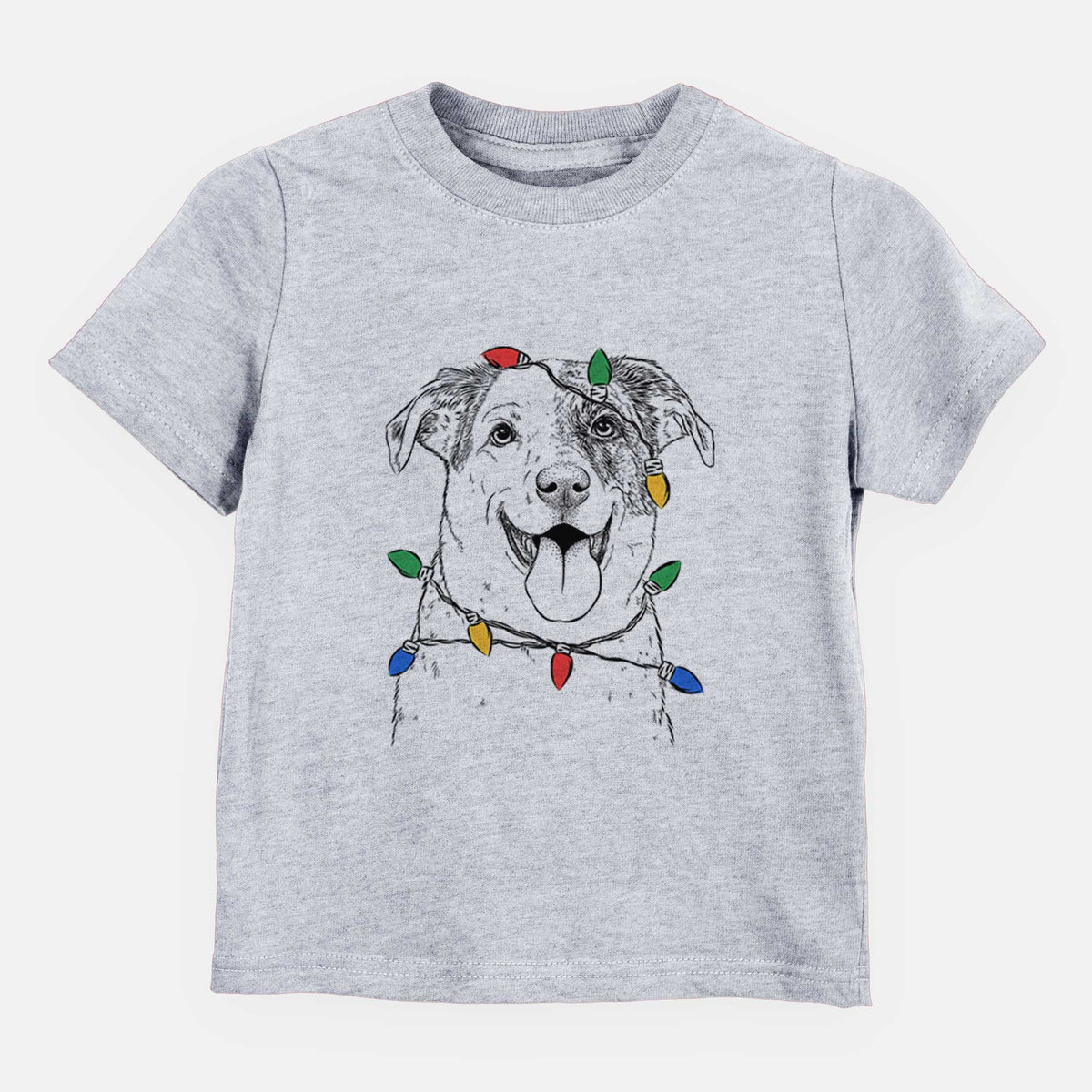 Christmas Lights Archer the Shepherd Mix - Kids/Youth/Toddler Shirt