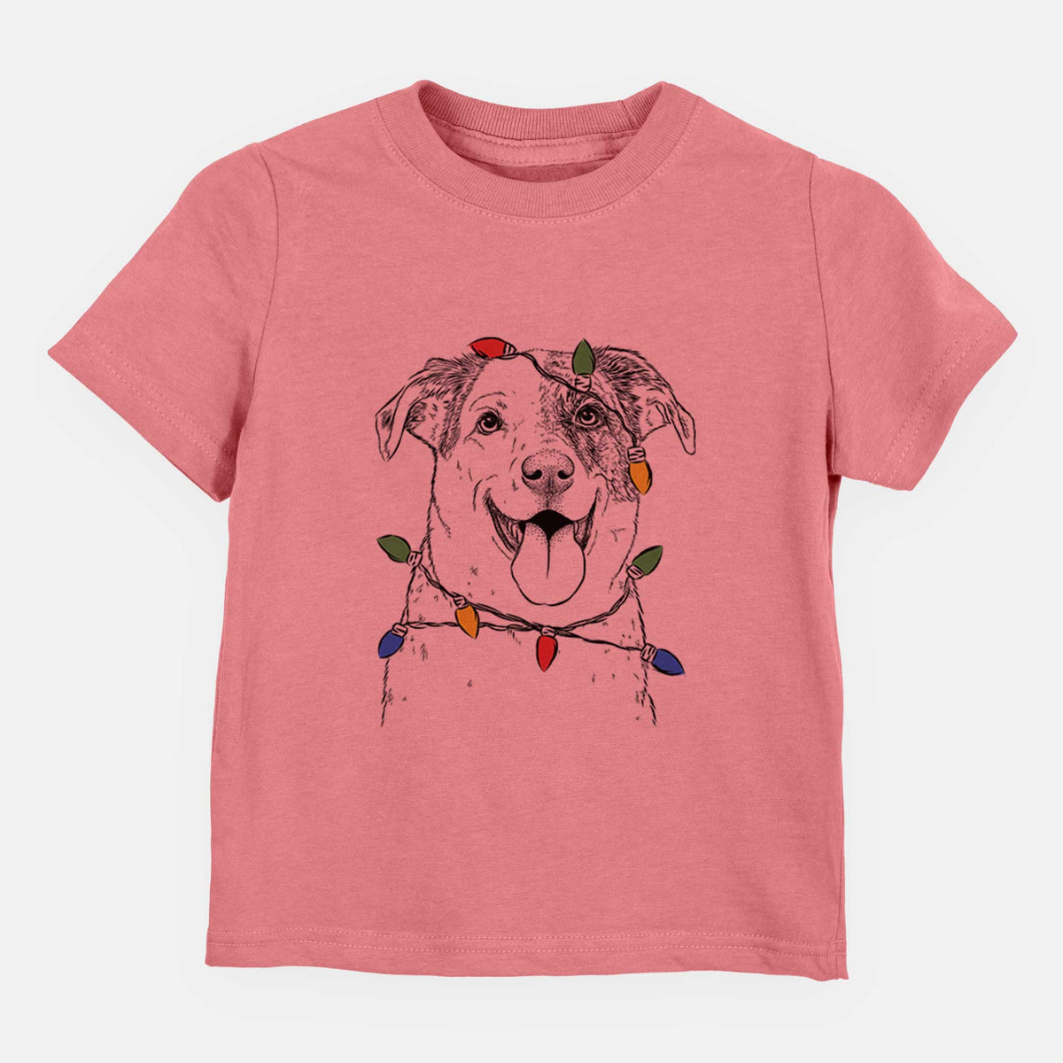 Christmas Lights Archer the Shepherd Mix - Kids/Youth/Toddler Shirt