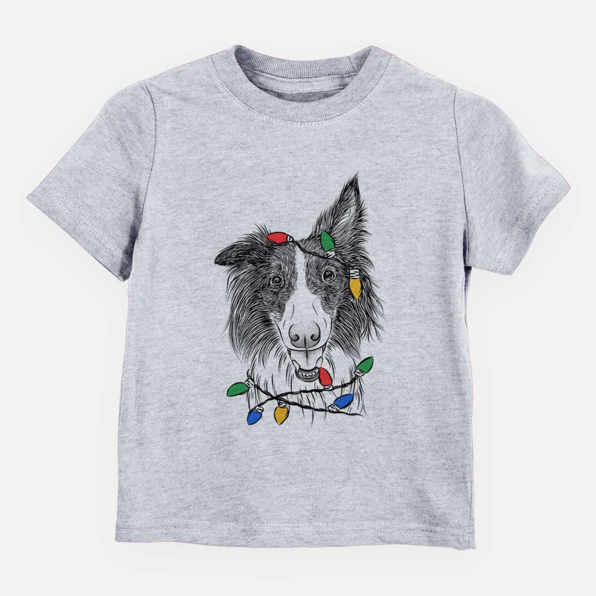 Christmas Lights Archie the Silken Windhound - Kids/Youth/Toddler Shirt