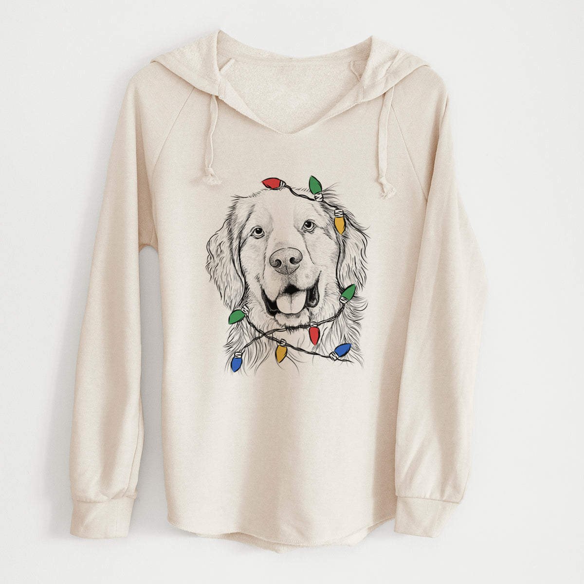 Christmas Lights Archie Benjamin the Mixed Breed - Cali Wave Hooded Sweatshirt