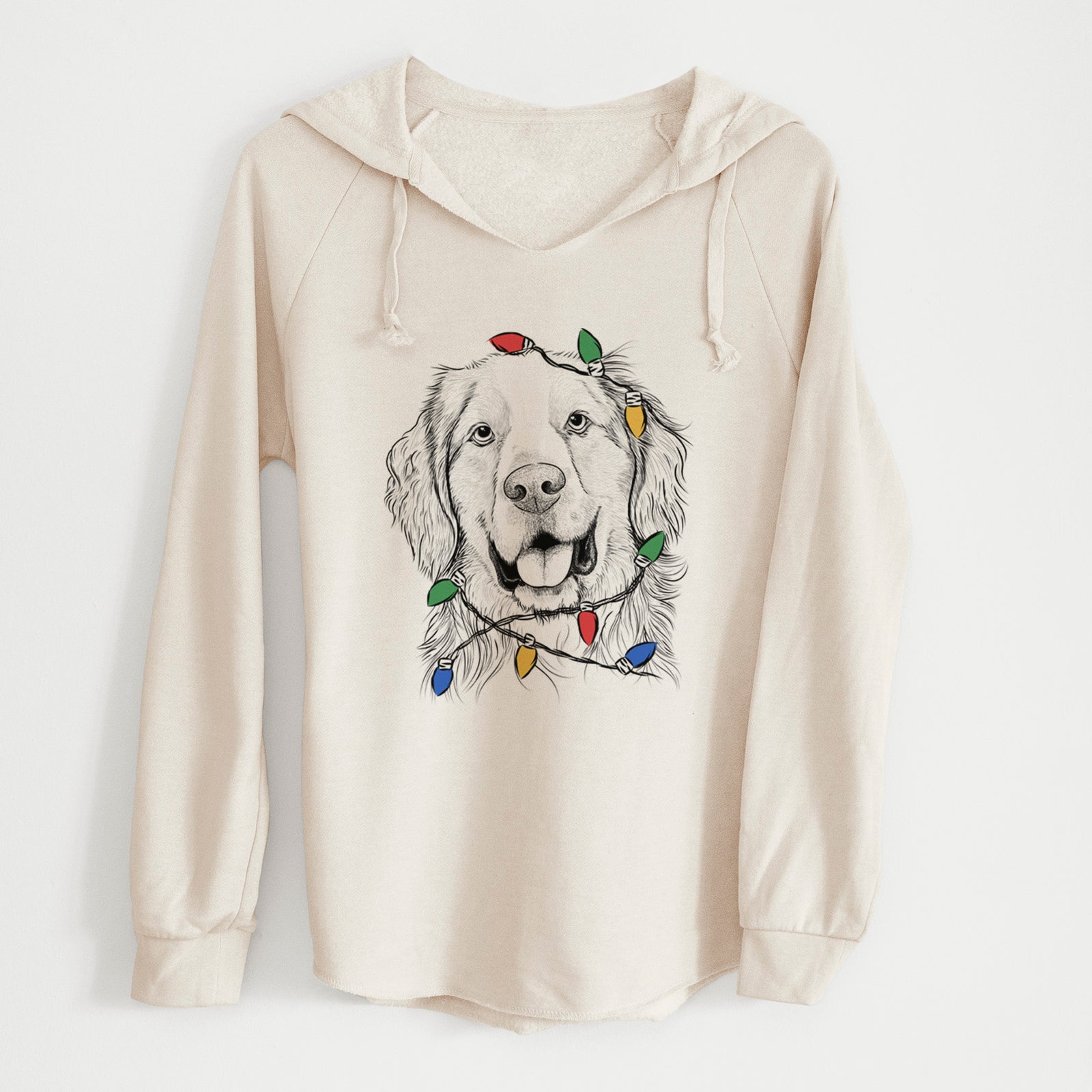Christmas Lights Archie Benjamin the Mixed Breed - Cali Wave Hooded Sweatshirt