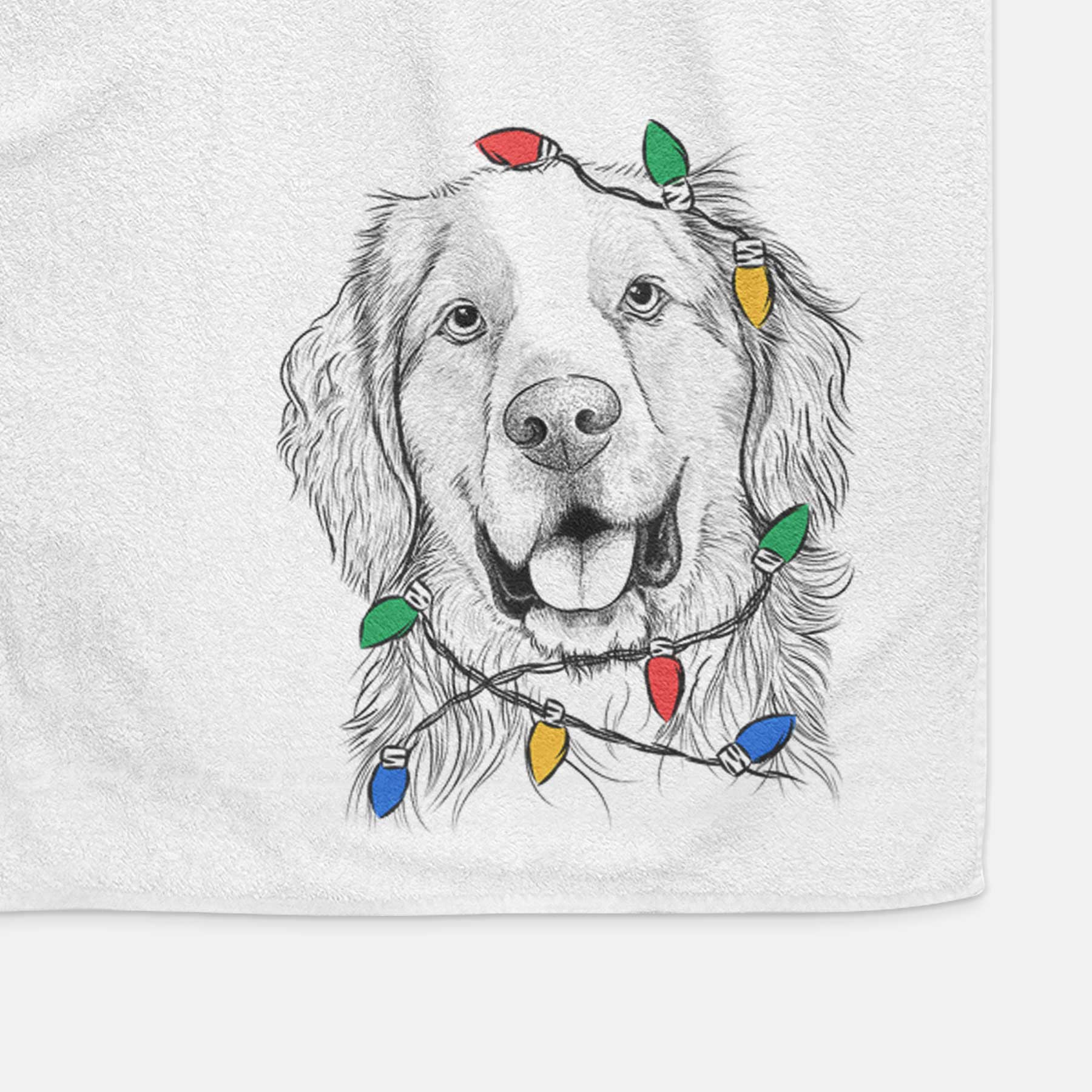 Archie Benjamin the Mixed Breed Decorative Hand Towel