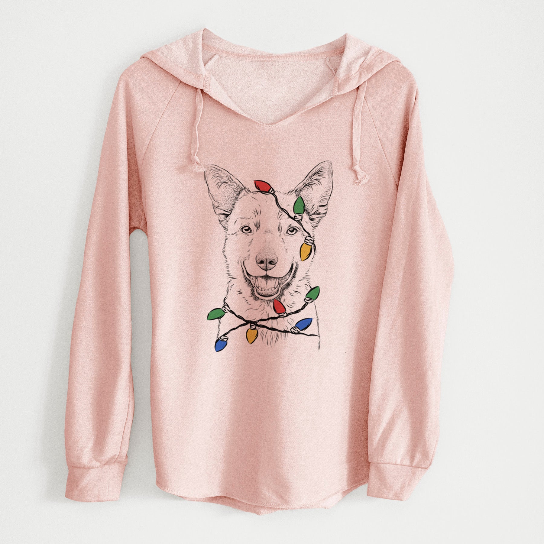 Christmas Lights Arden the Australian Kelpie - Cali Wave Hooded Sweatshirt