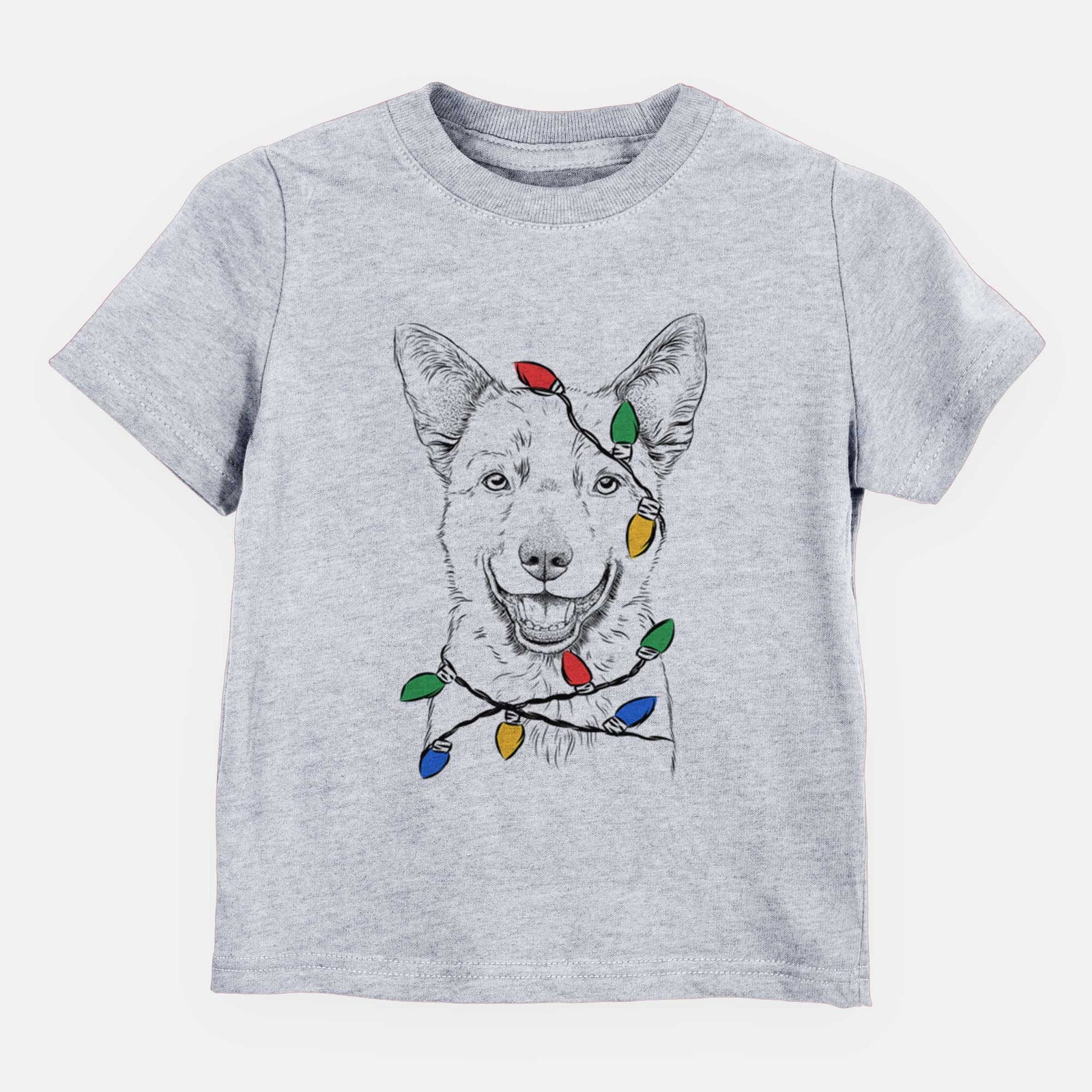 Christmas Lights Arden the Australian Kelpie - Kids/Youth/Toddler Shirt