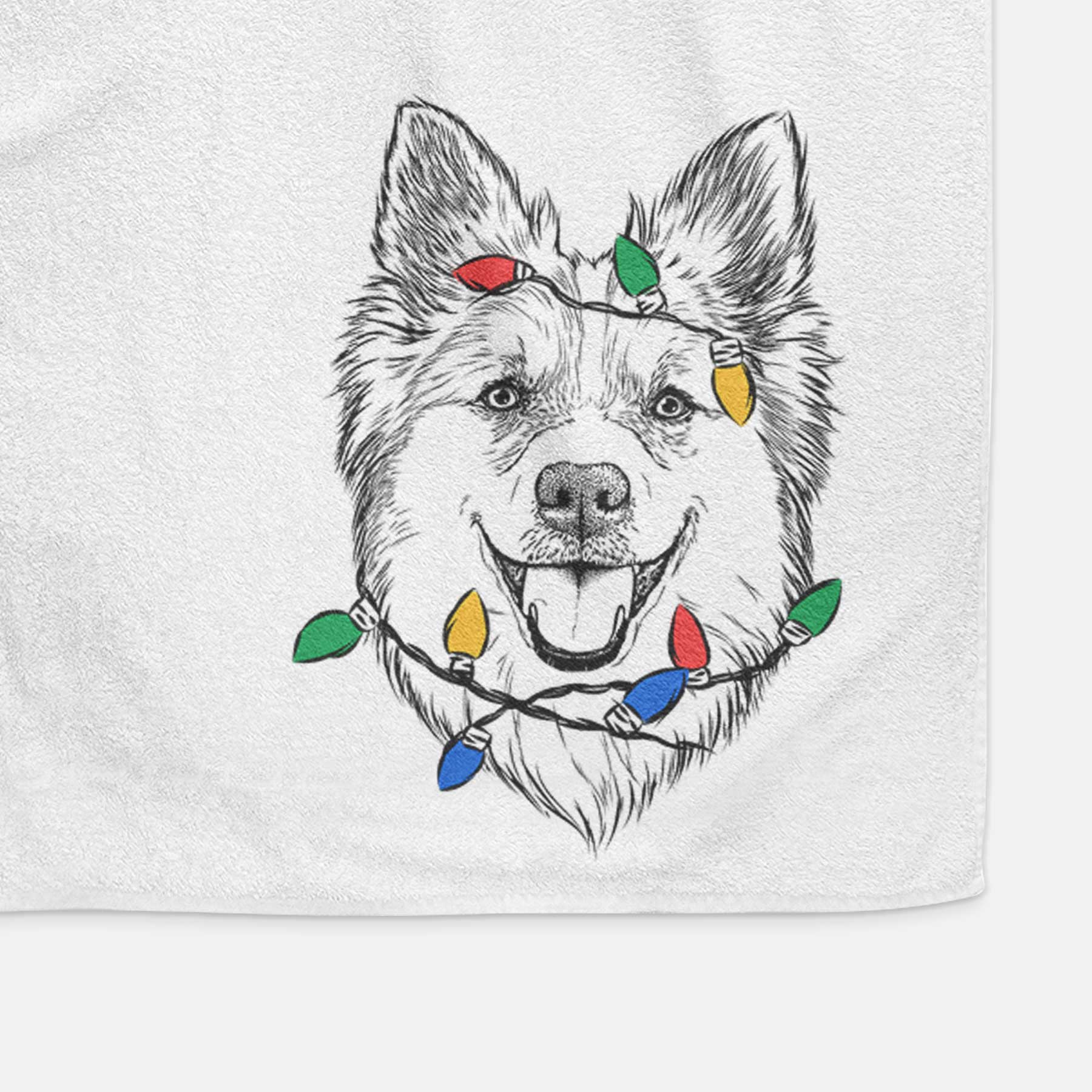 Ari the Icelandic Sheepdog Decorative Hand Towel