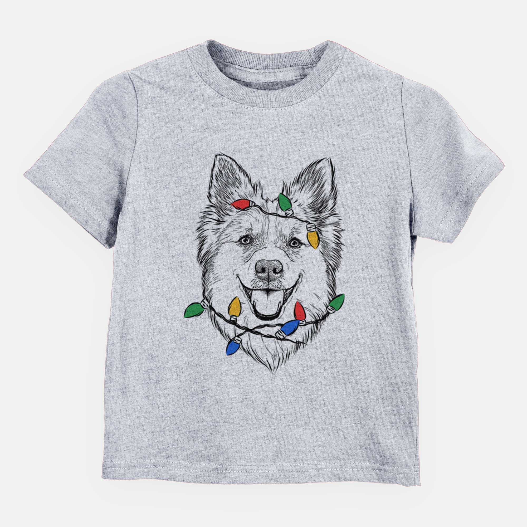 Christmas Lights Ari the Icelandic Sheepdog - Kids/Youth/Toddler Shirt