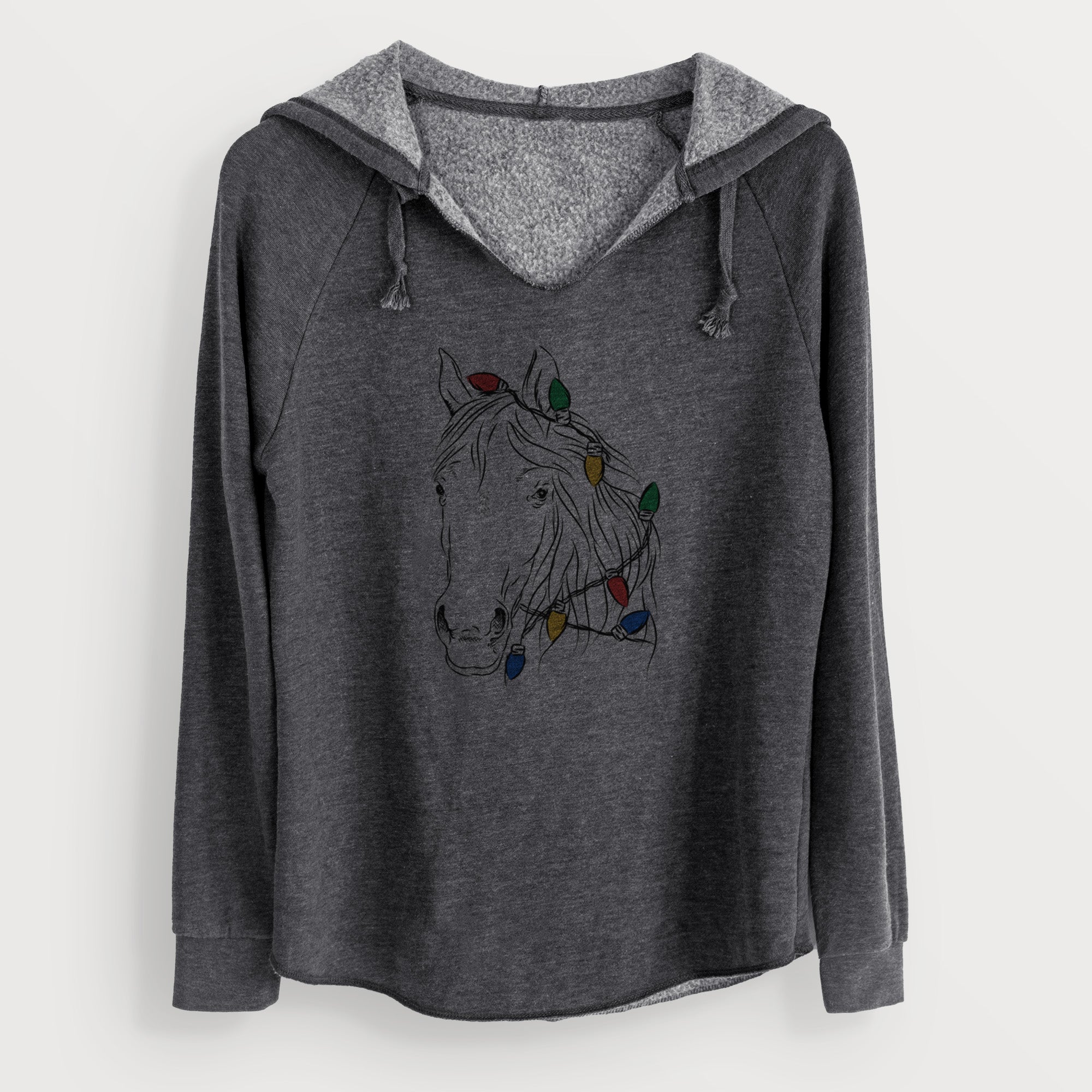 Christmas Lights Aria the Horse - Cali Wave Hooded Sweatshirt