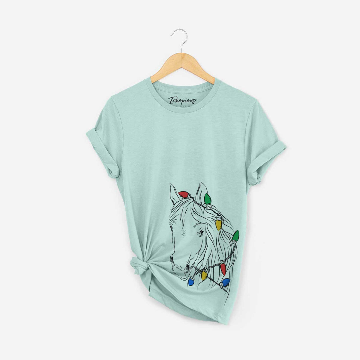 Christmas Lights Aria the Horse - Unisex Crewneck