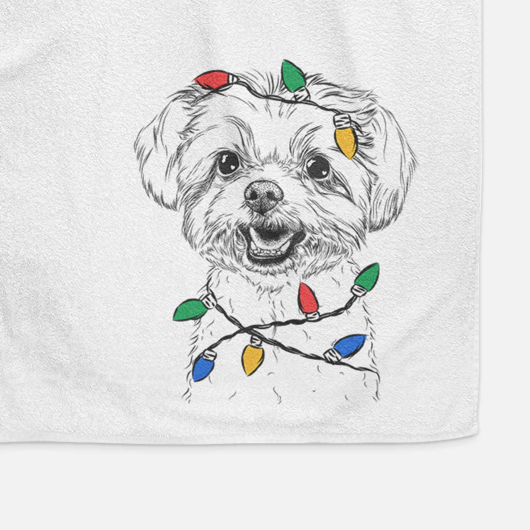 Aspen the Morkie Decorative Hand Towel