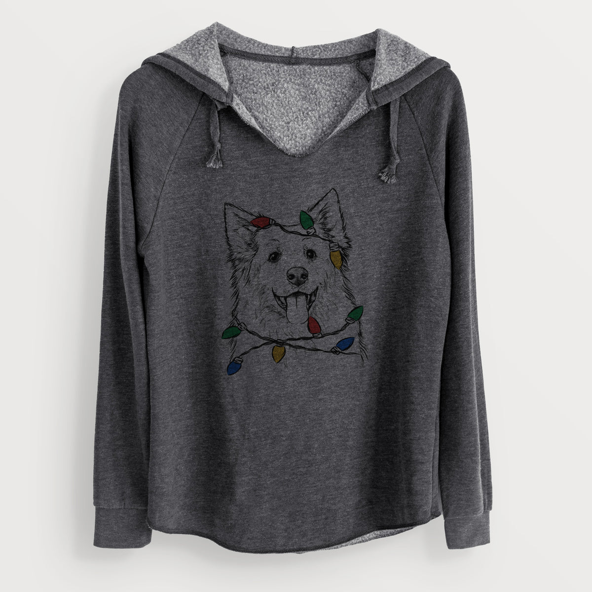 Christmas Lights Aspenita the Mixed Breed - Cali Wave Hooded Sweatshirt