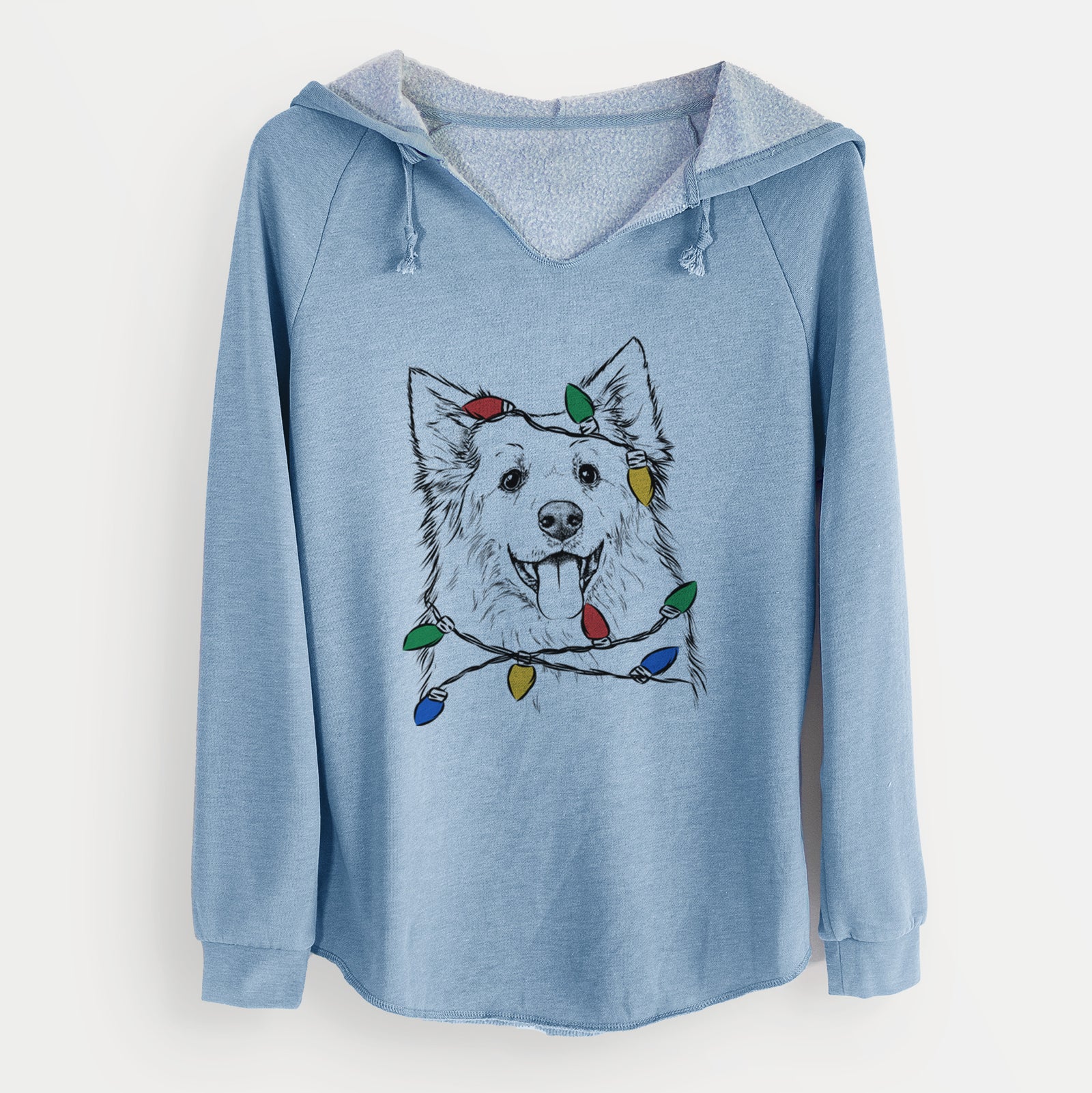 Christmas Lights Aspenita the Mixed Breed - Cali Wave Hooded Sweatshirt