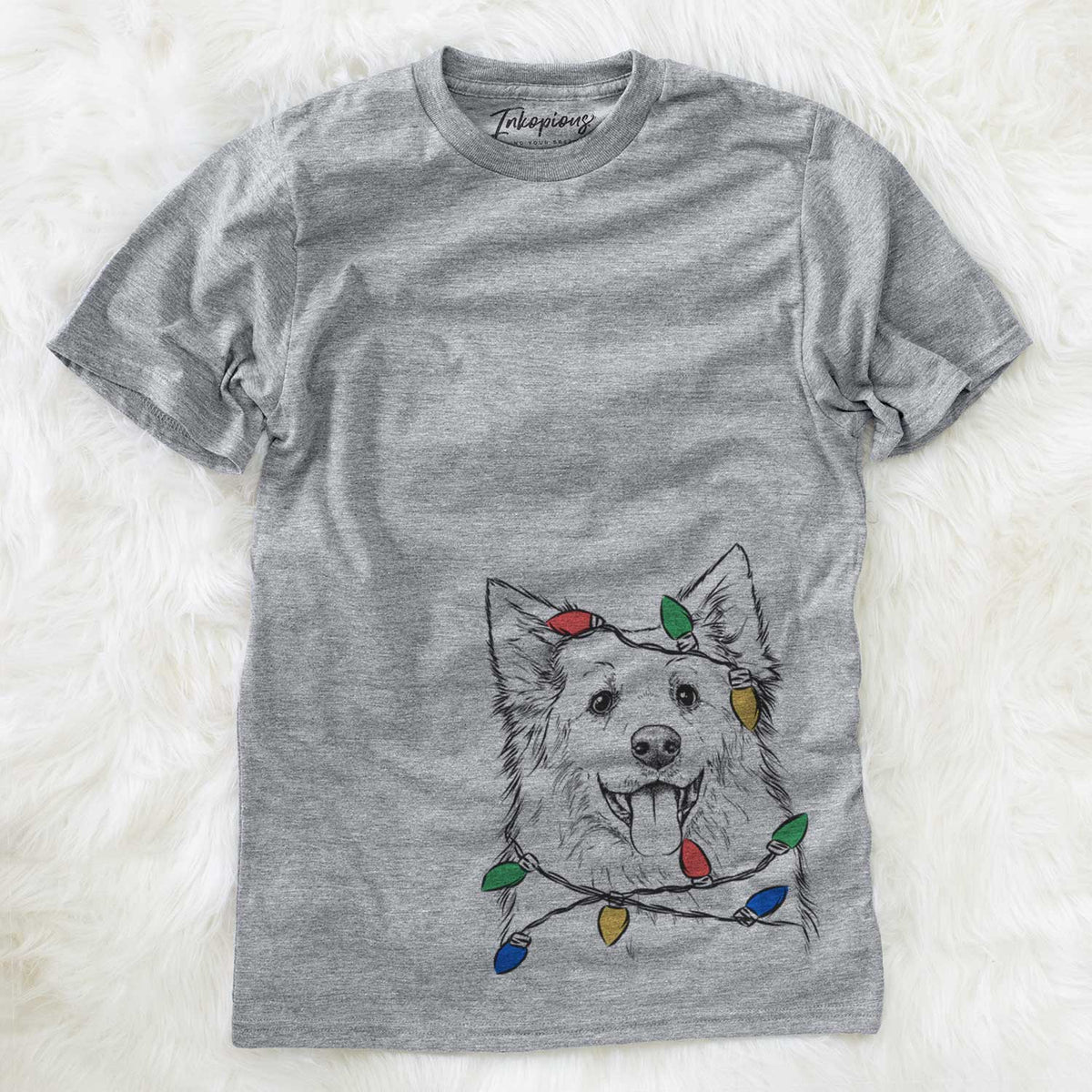 Christmas Lights Aspenita the Mixed Breed - Unisex Crewneck