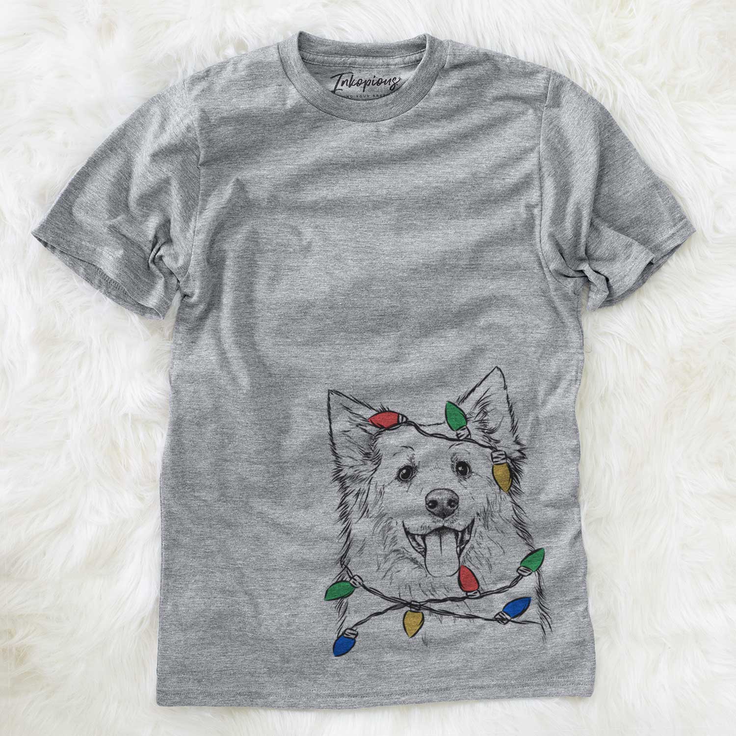 Christmas Lights Aspenita the Mixed Breed - Unisex Crewneck