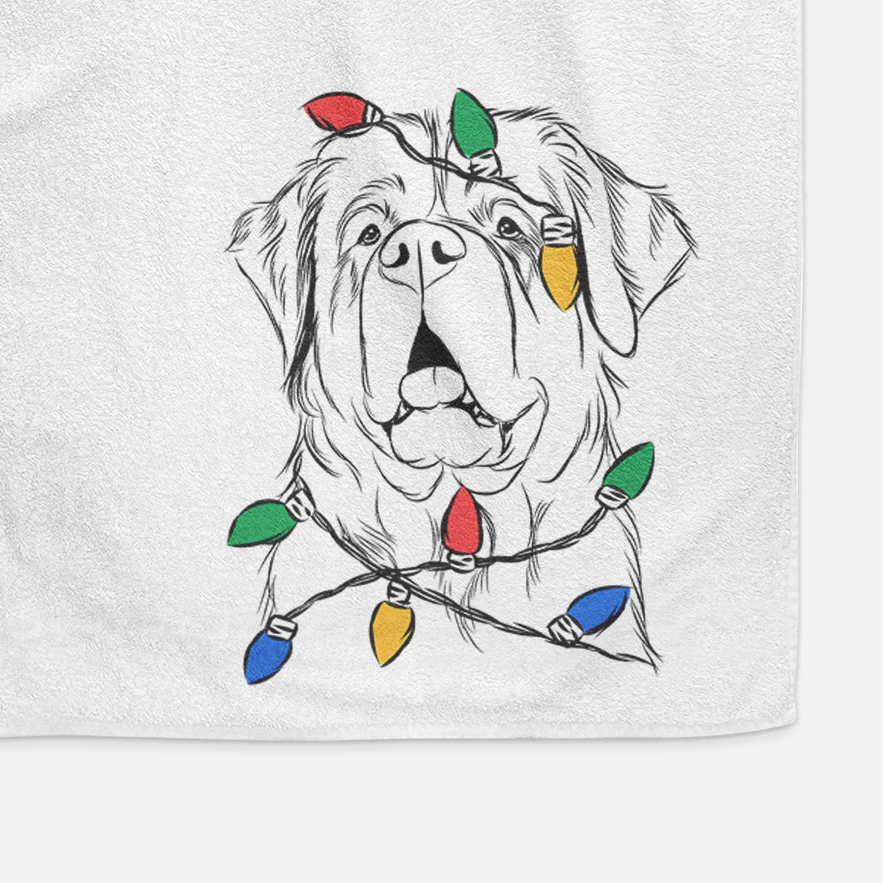 Atlas the Saint Bernard Decorative Hand Towel