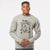 Christmas Lights Atlas the Saint Bernard - Unisex Pigment Dyed Crew Sweatshirt