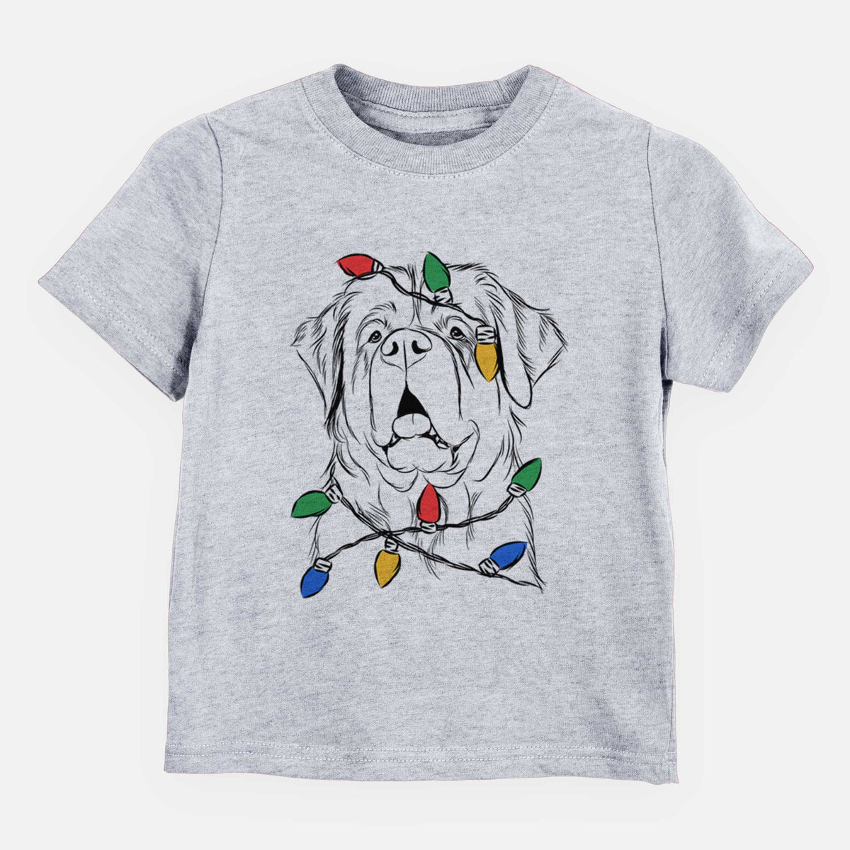 Christmas Lights Atlas the Saint Bernard - Kids/Youth/Toddler Shirt