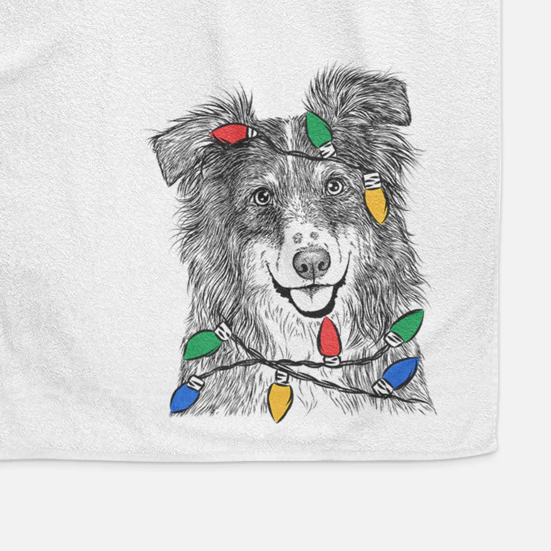 Aushe the Australian Shepherd Decorative Hand Towel