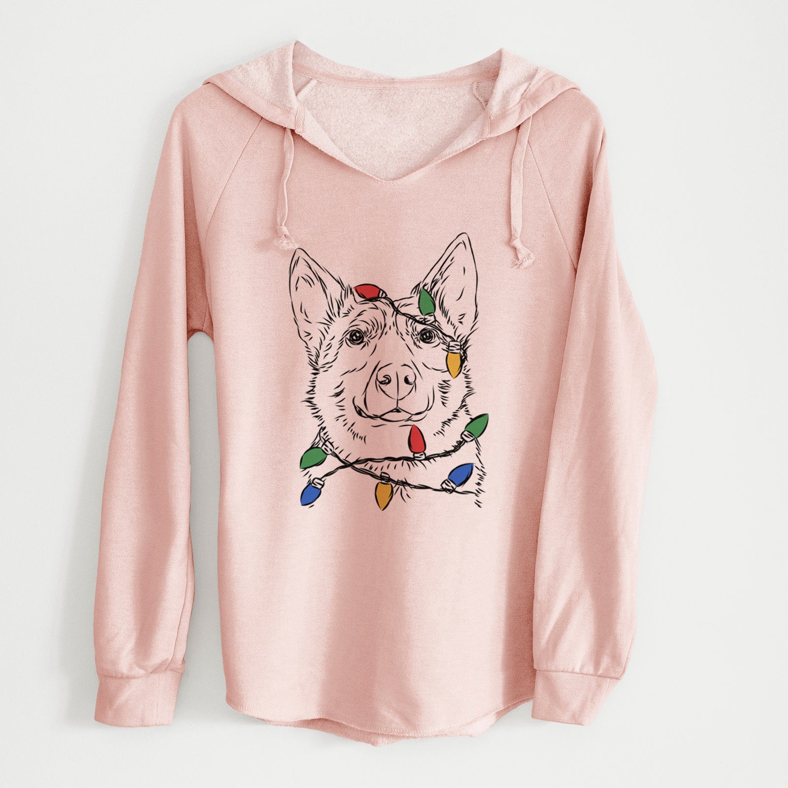 Christmas Lights Austin the Heeler - Cali Wave Hooded Sweatshirt