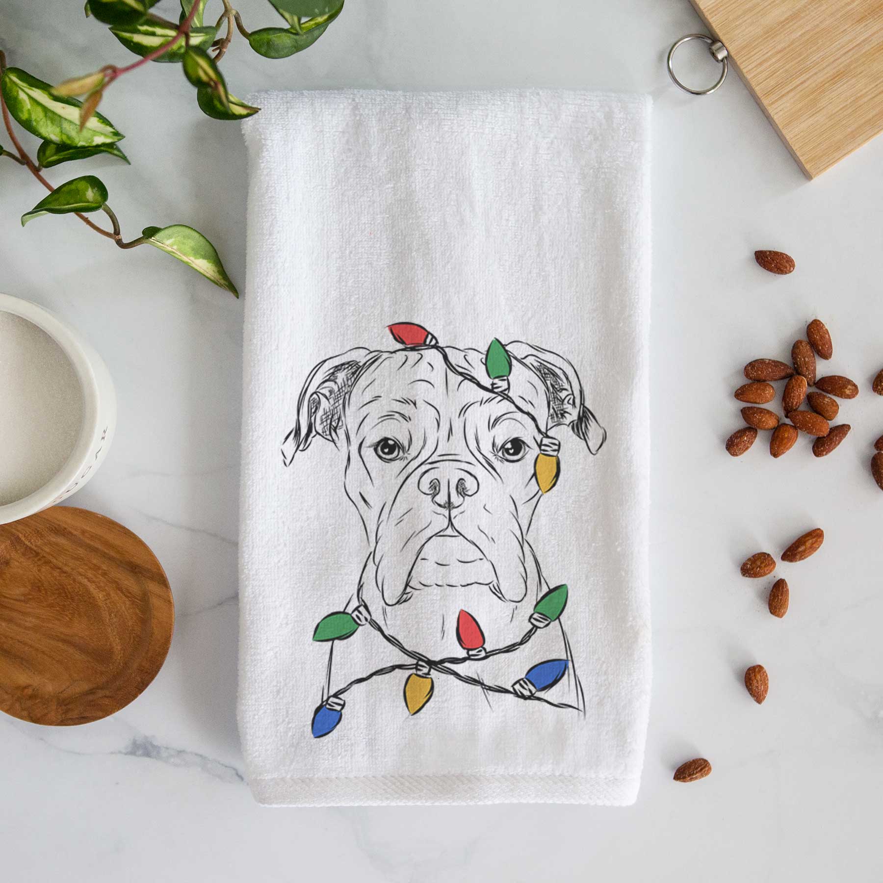 Axel the Boxer Decorative Hand Towel