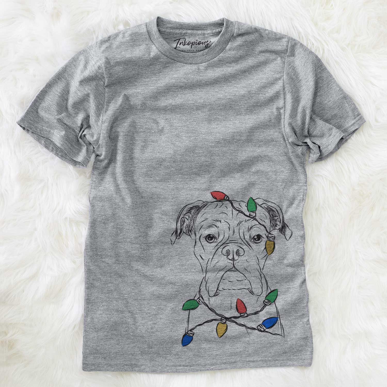 Christmas Lights Axel the Boxer - Unisex Crewneck