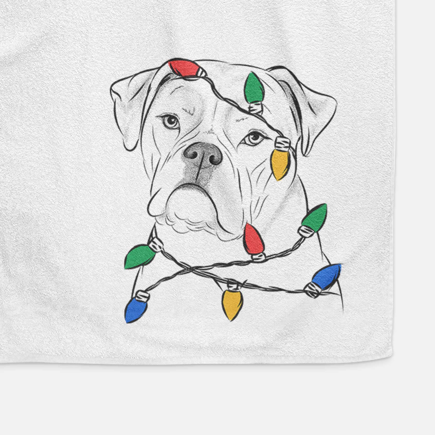 Babe the AmericanBulldog Decorative Hand Towel