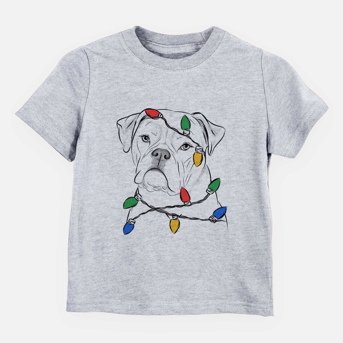 Christmas Lights Babe the AmericanBulldog - Kids/Youth/Toddler Shirt