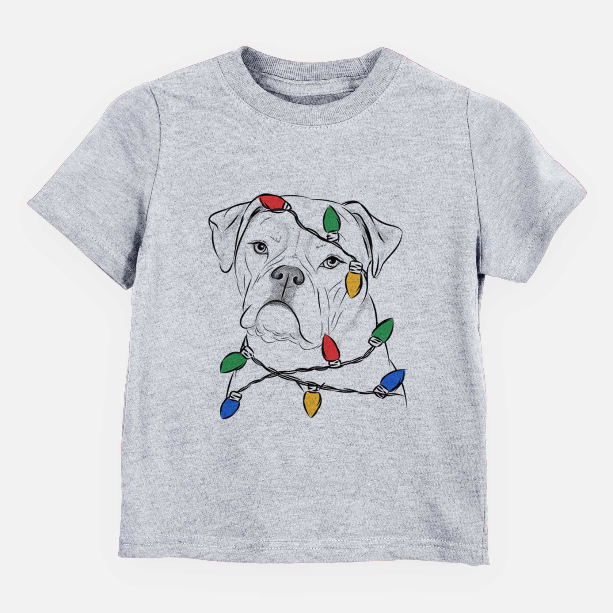 Christmas Lights Babe the AmericanBulldog - Kids/Youth/Toddler Shirt