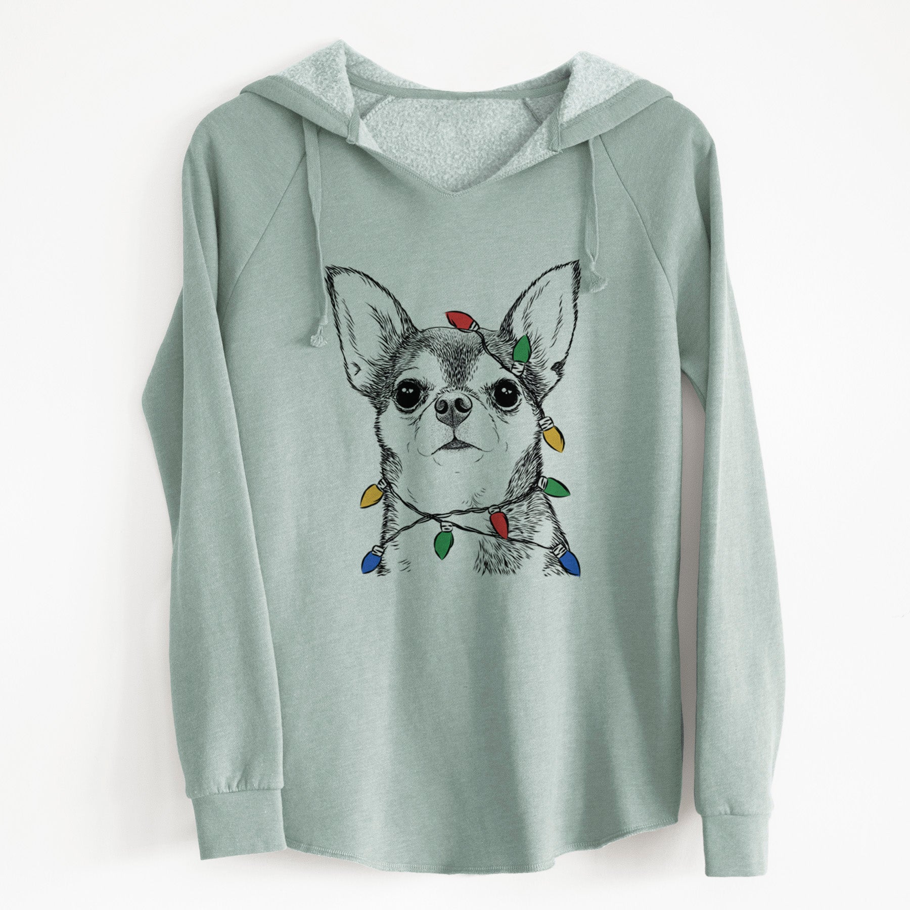 Christmas Lights Baby the Chihuahua - Cali Wave Hooded Sweatshirt