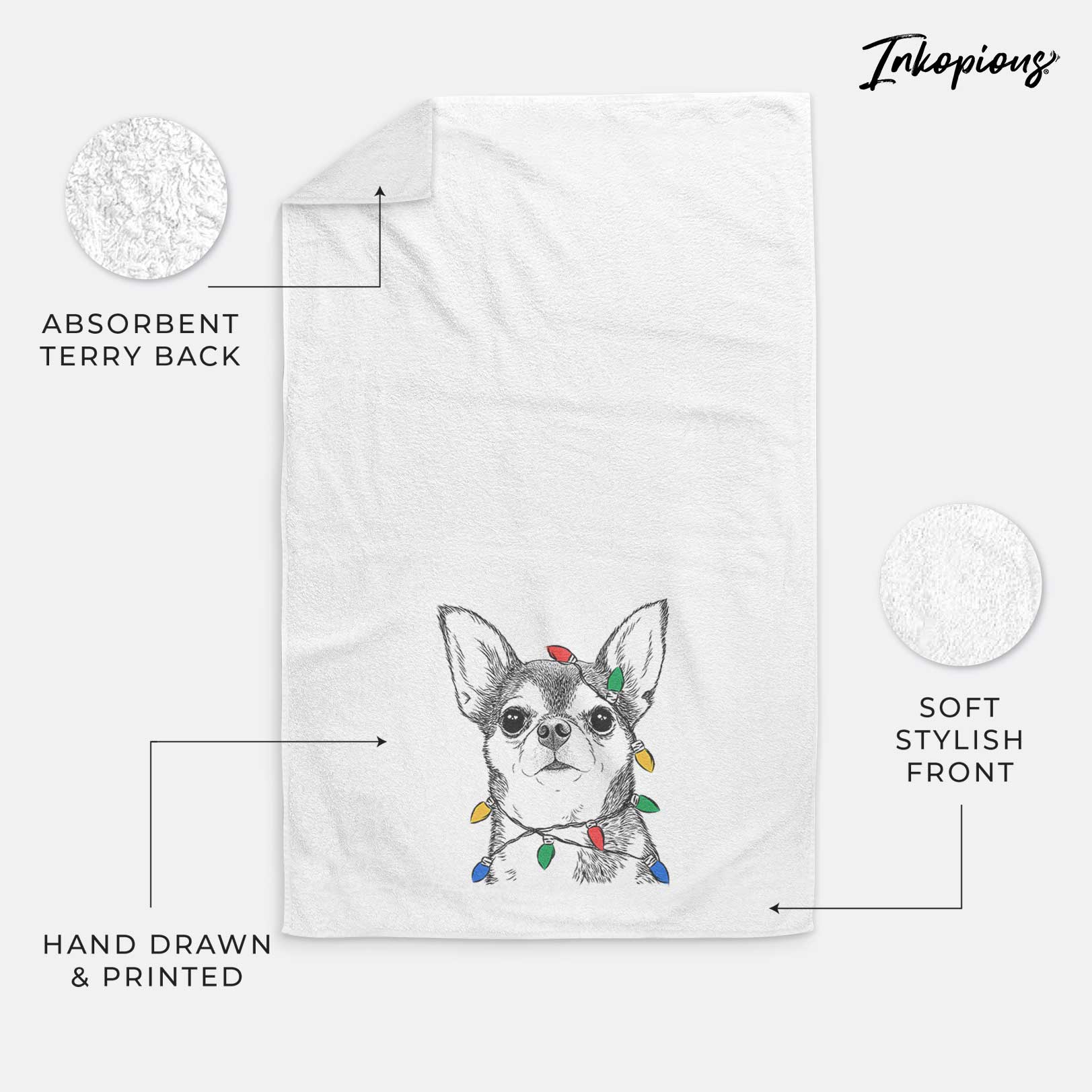 Baby the Chihuahua Decorative Hand Towel