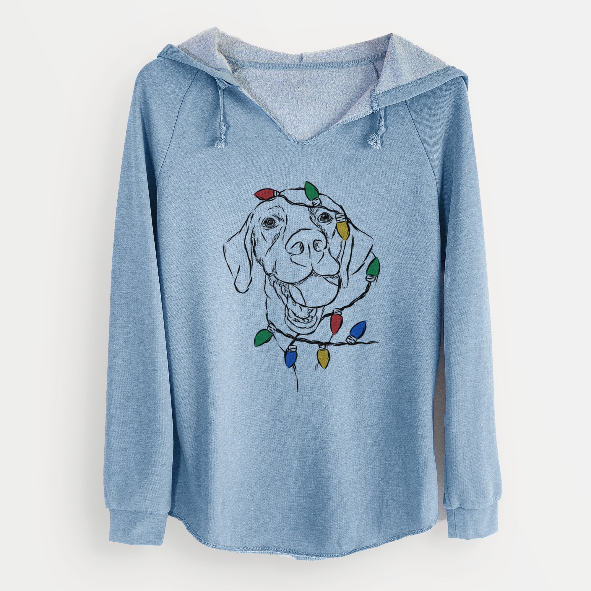 Christmas Lights Bailey the Labrador Retriever - Cali Wave Hooded Sweatshirt