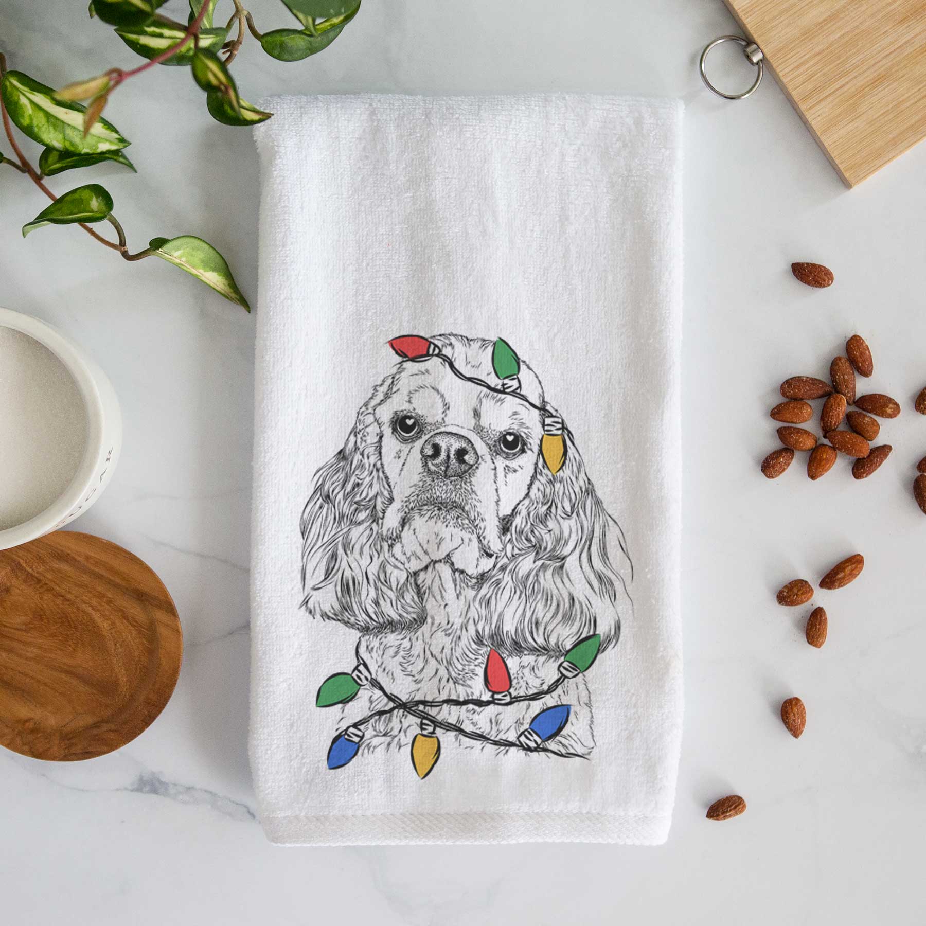 Bailey the American Cocker Spaniel Decorative Hand Towel