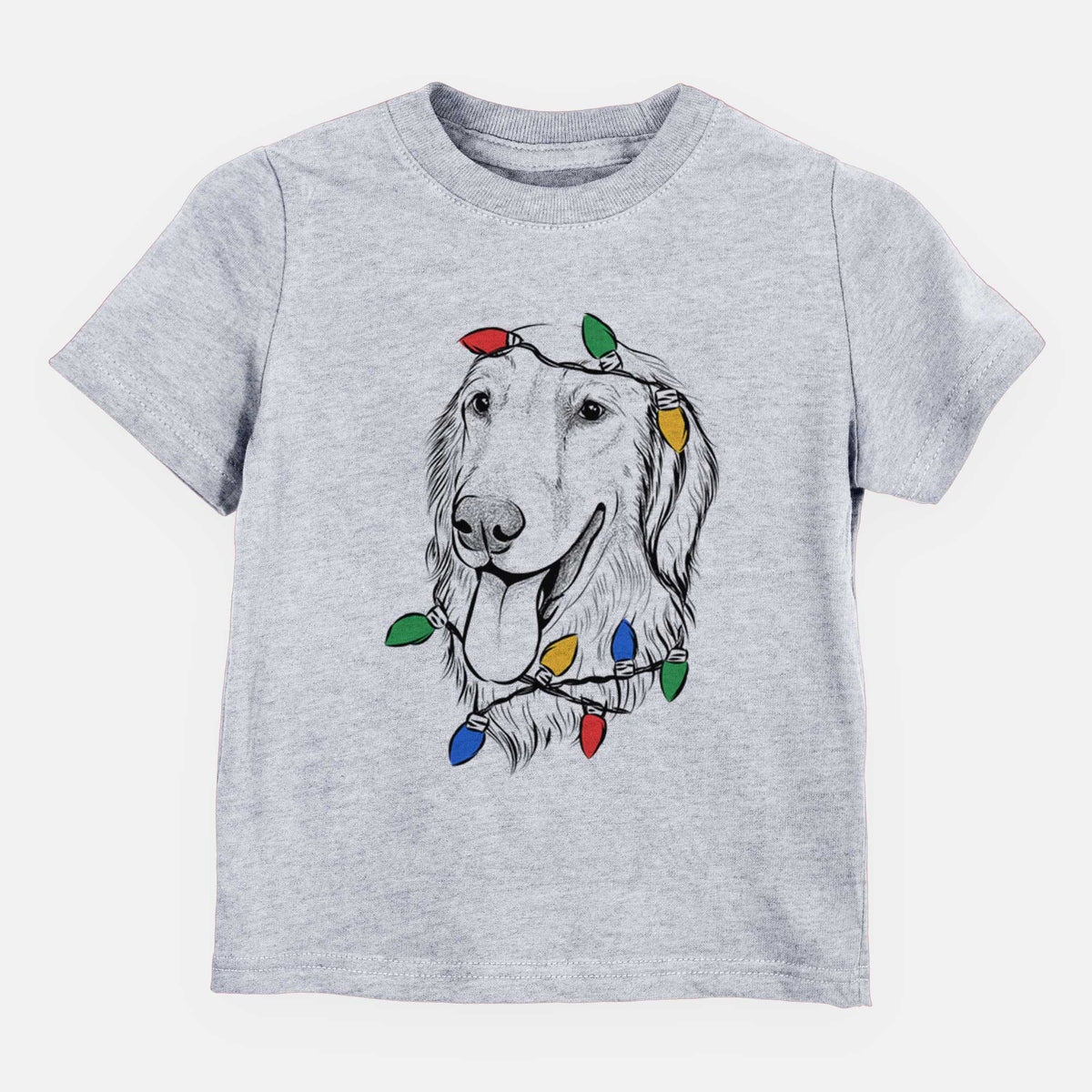 Christmas Lights Bailey the Golden Retriever - Kids/Youth/Toddler Shirt