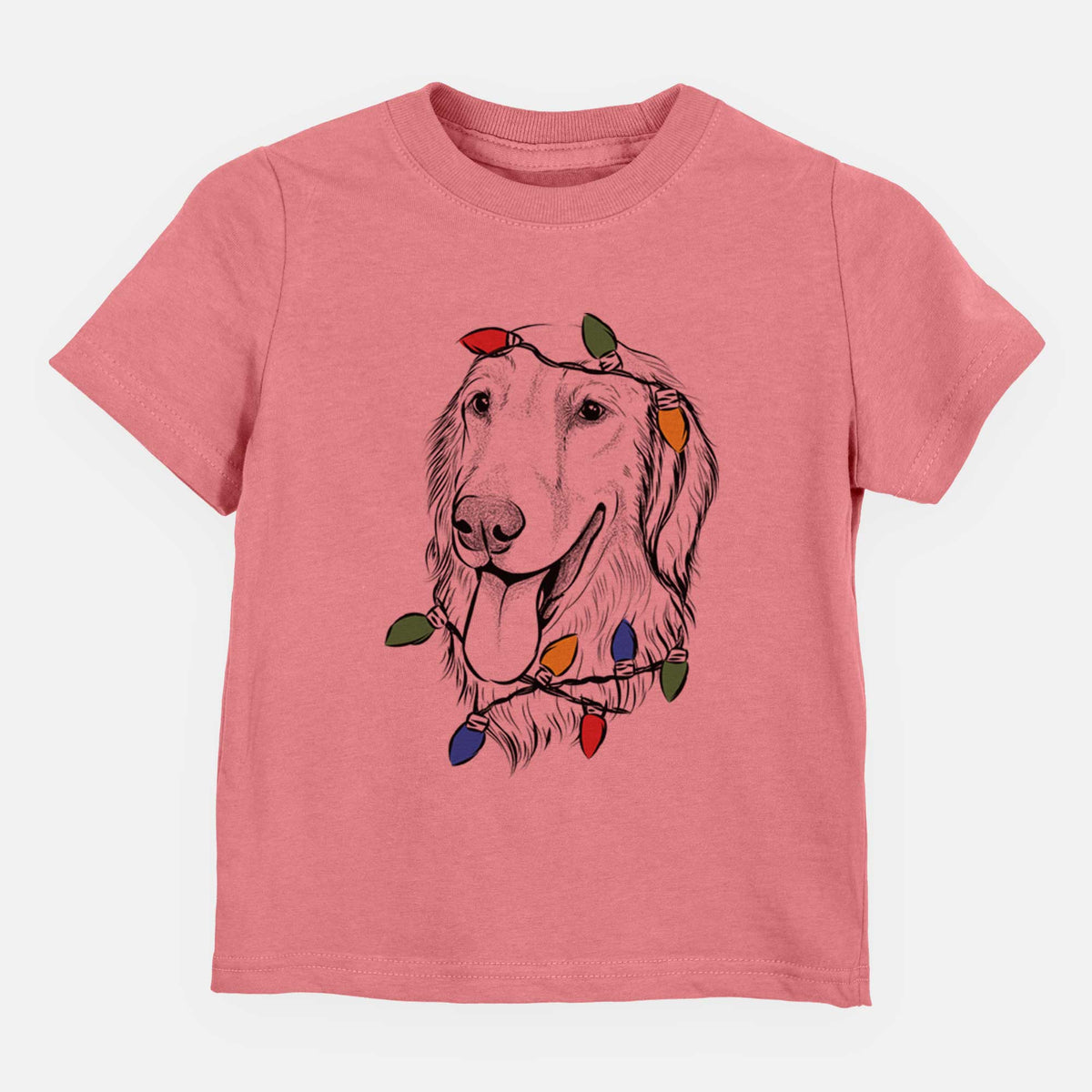 Christmas Lights Bailey the Golden Retriever - Kids/Youth/Toddler Shirt