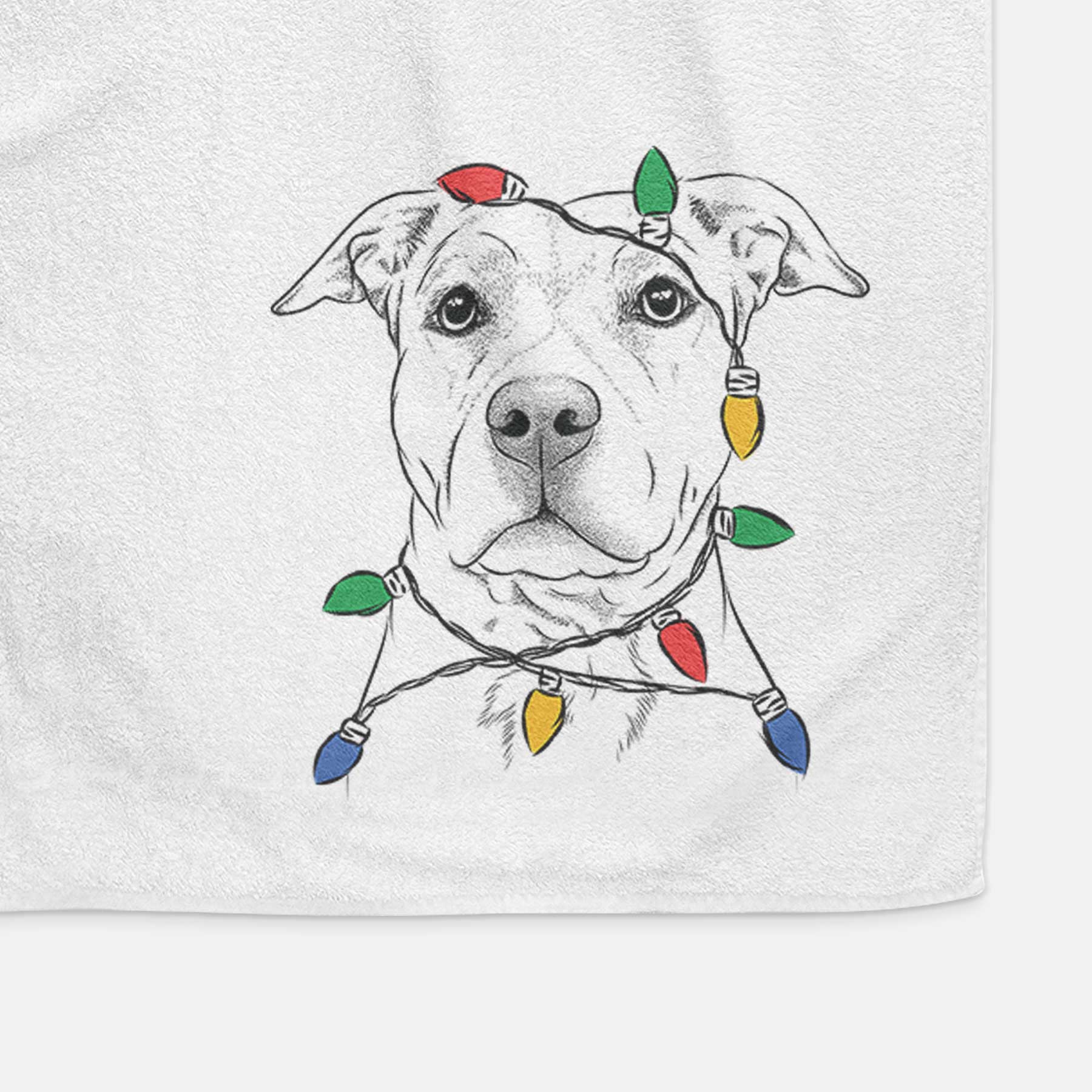 Bailey the American Staffordshire Terrier Decorative Hand Towel