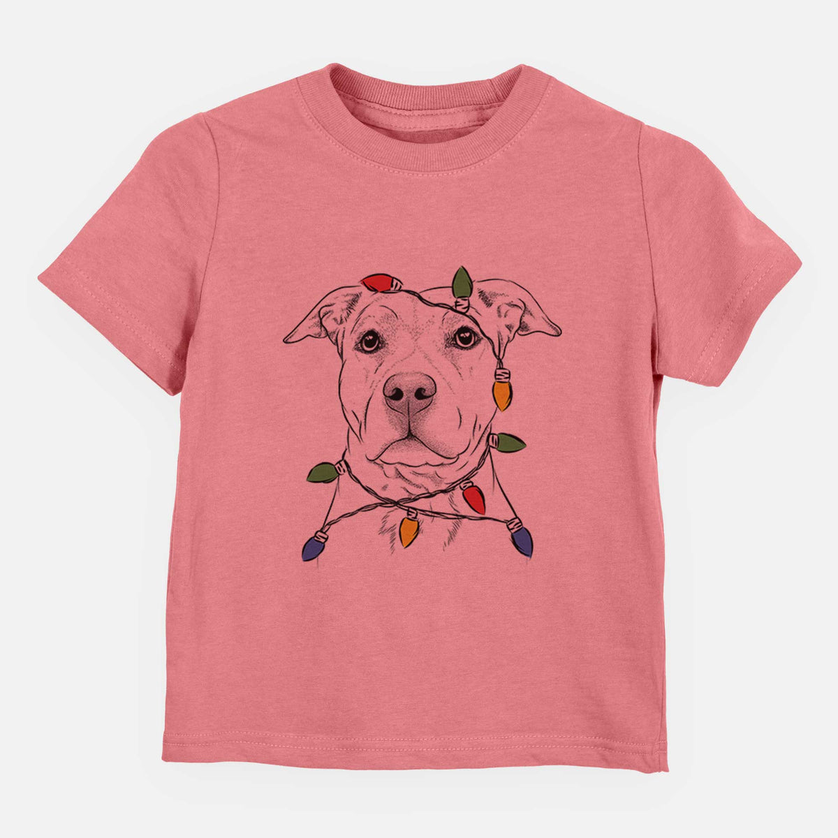 Christmas Lights Bailey the American Staffordshire Terrier - Kids/Youth/Toddler Shirt