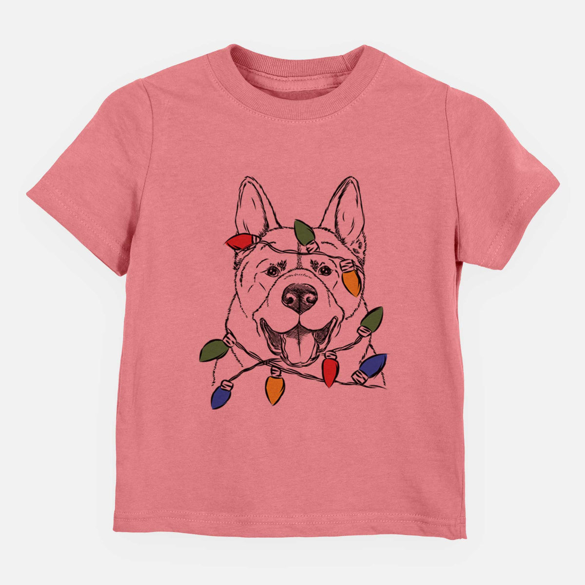 Christmas Lights Baku the Akita - Kids/Youth/Toddler Shirt