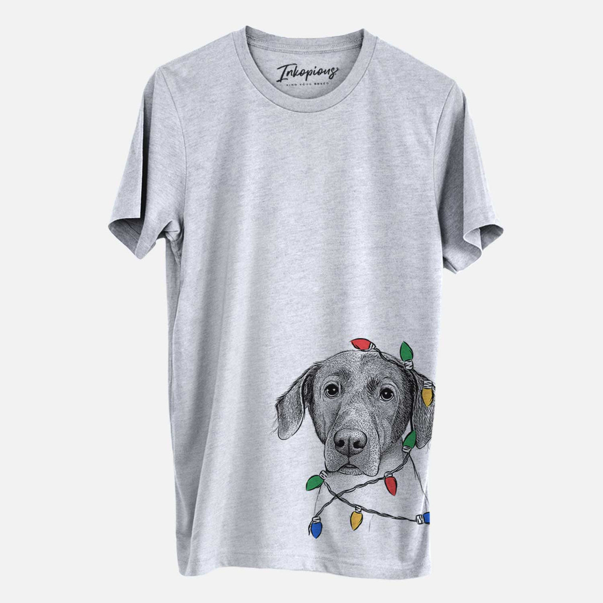 Christmas Lights Baldwin the Mixed Breed - Unisex Crewneck