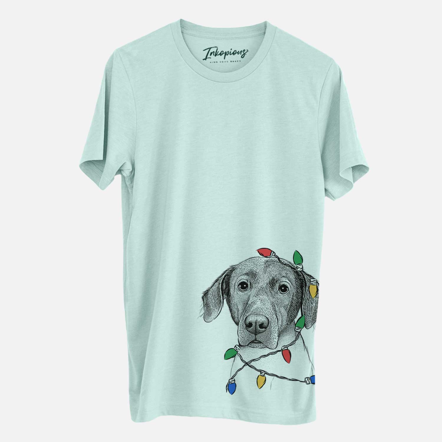 Christmas Lights Baldwin the Mixed Breed - Unisex Crewneck
