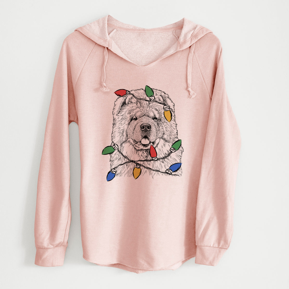 Christmas Lights Baloo the Chow Chow - Cali Wave Hooded Sweatshirt