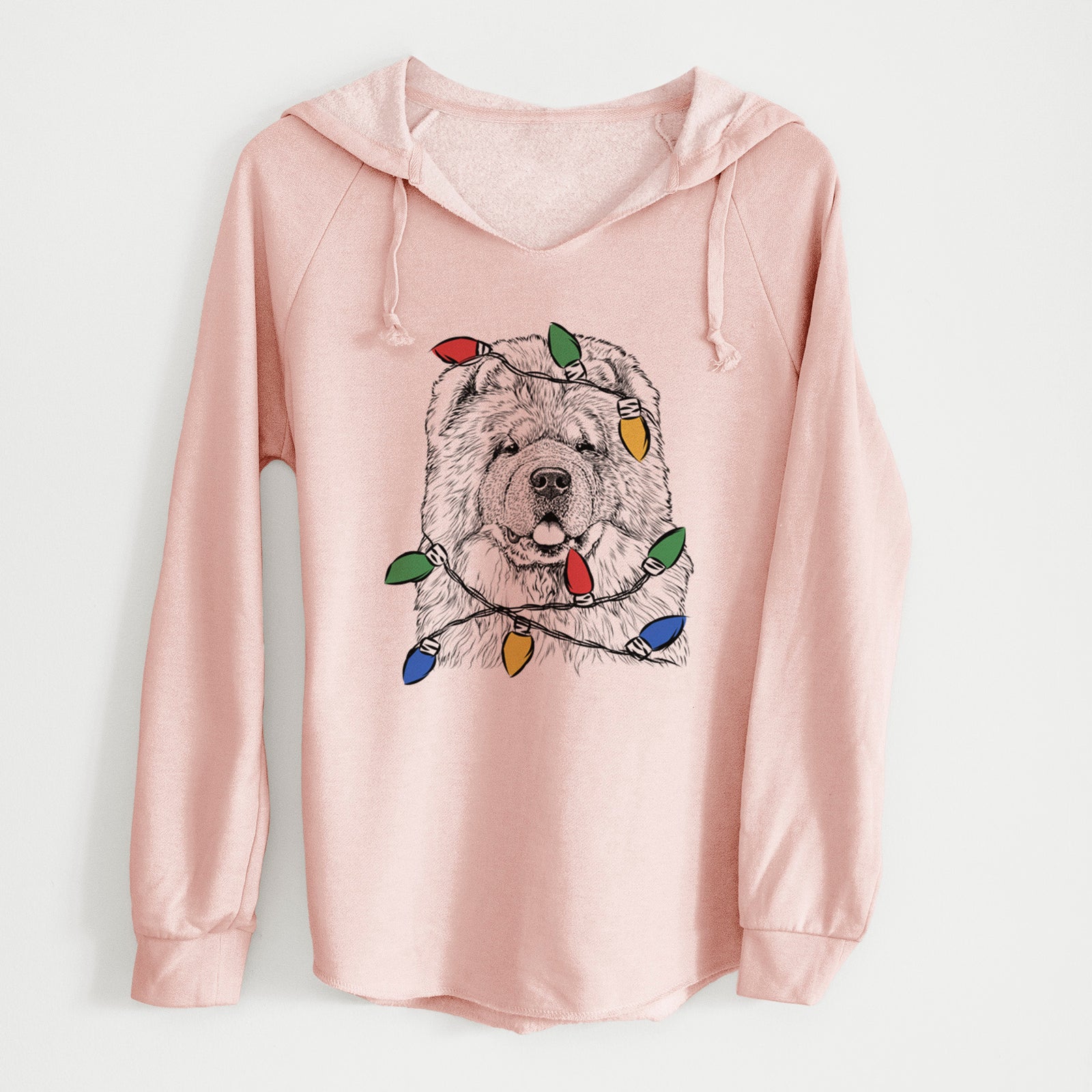 Christmas Lights Baloo the Chow Chow - Cali Wave Hooded Sweatshirt