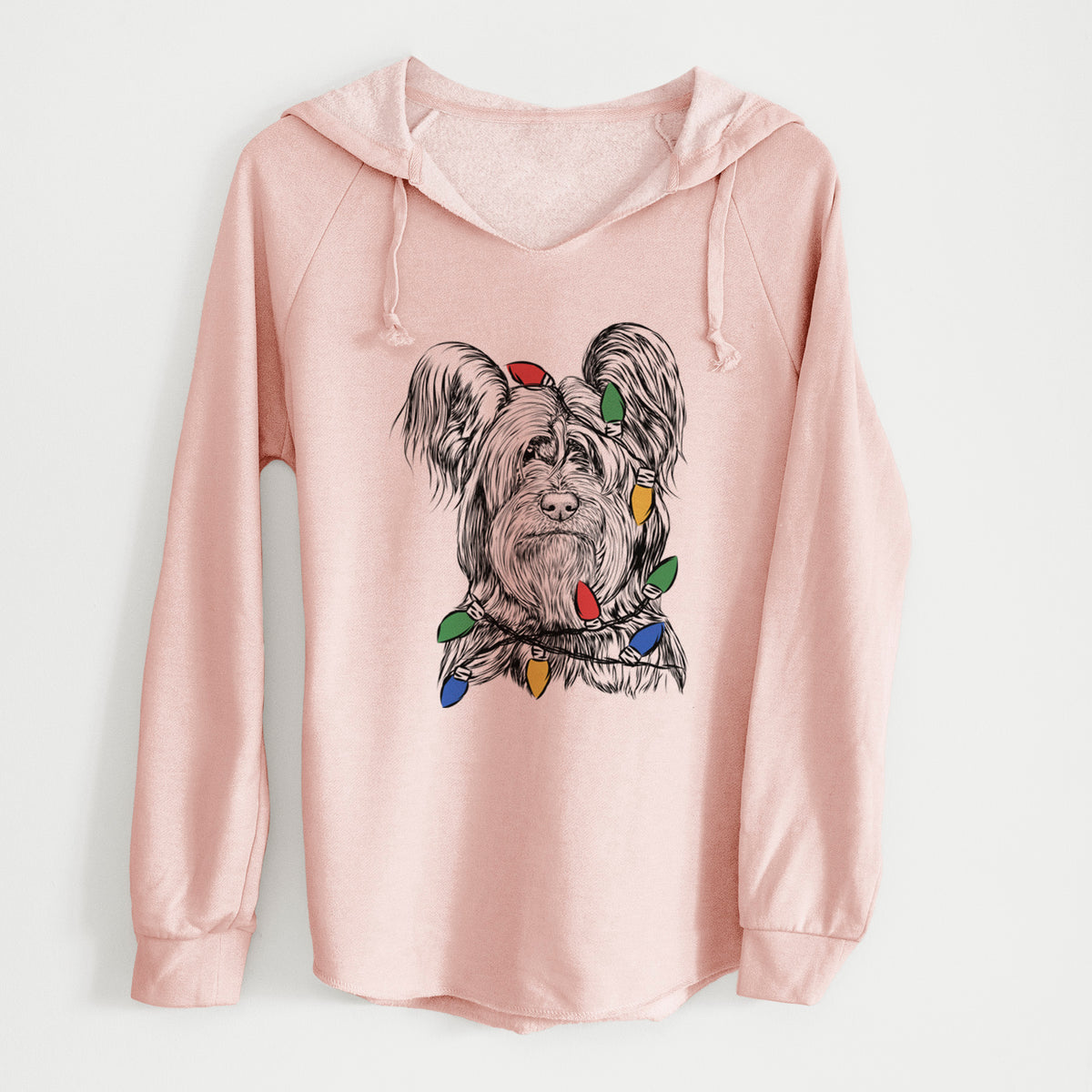 Christmas Lights Bandit the Skye Terrier - Cali Wave Hooded Sweatshirt
