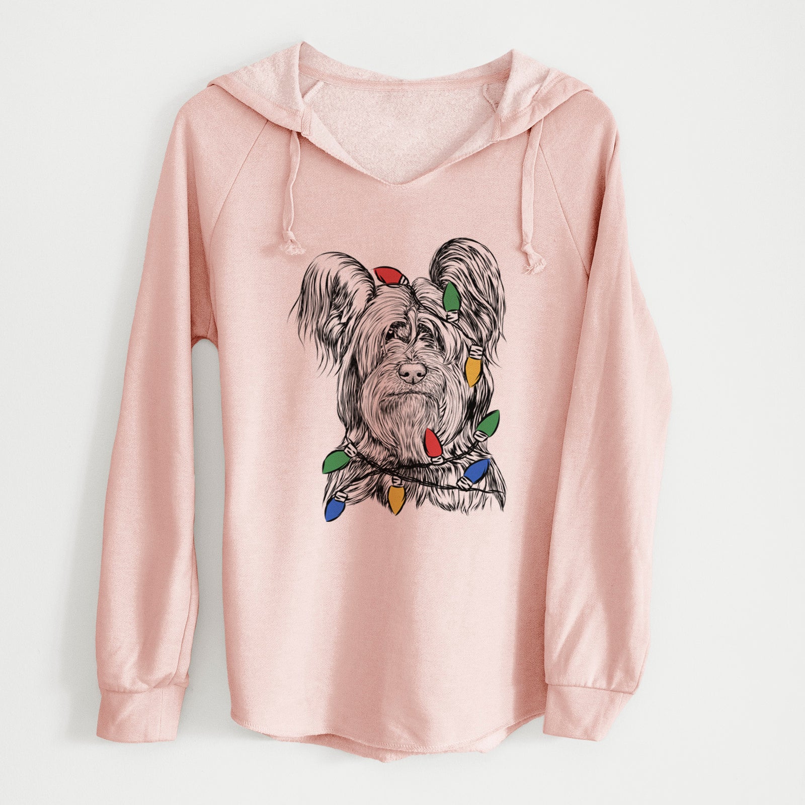 Christmas Lights Bandit the Skye Terrier - Cali Wave Hooded Sweatshirt
