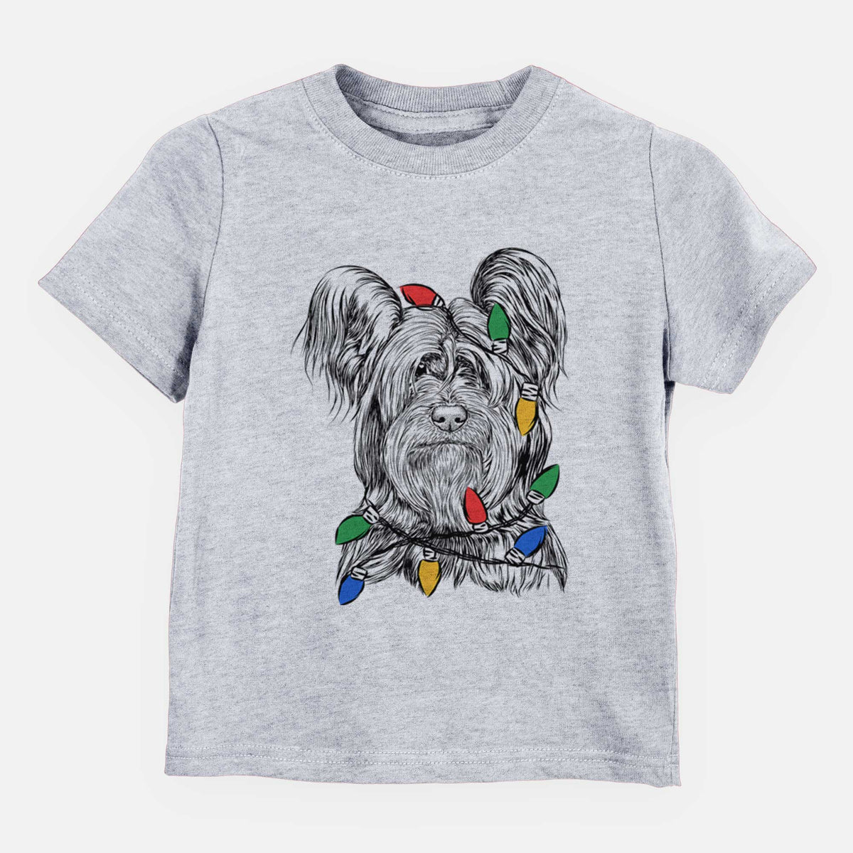 Christmas Lights Bandit the Skye Terrier - Kids/Youth/Toddler Shirt