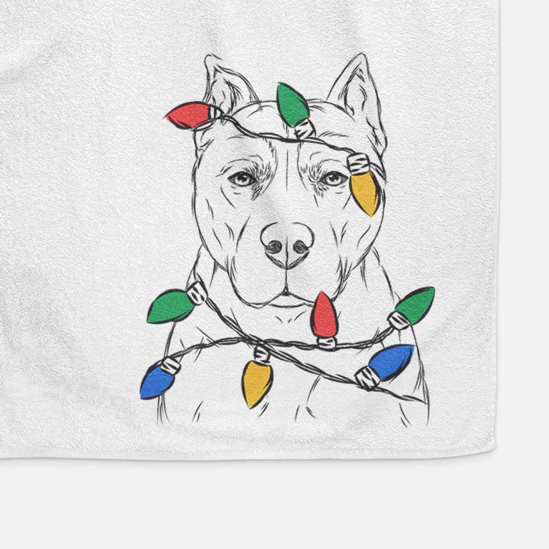 Bane the Pitbull Mix Decorative Hand Towel