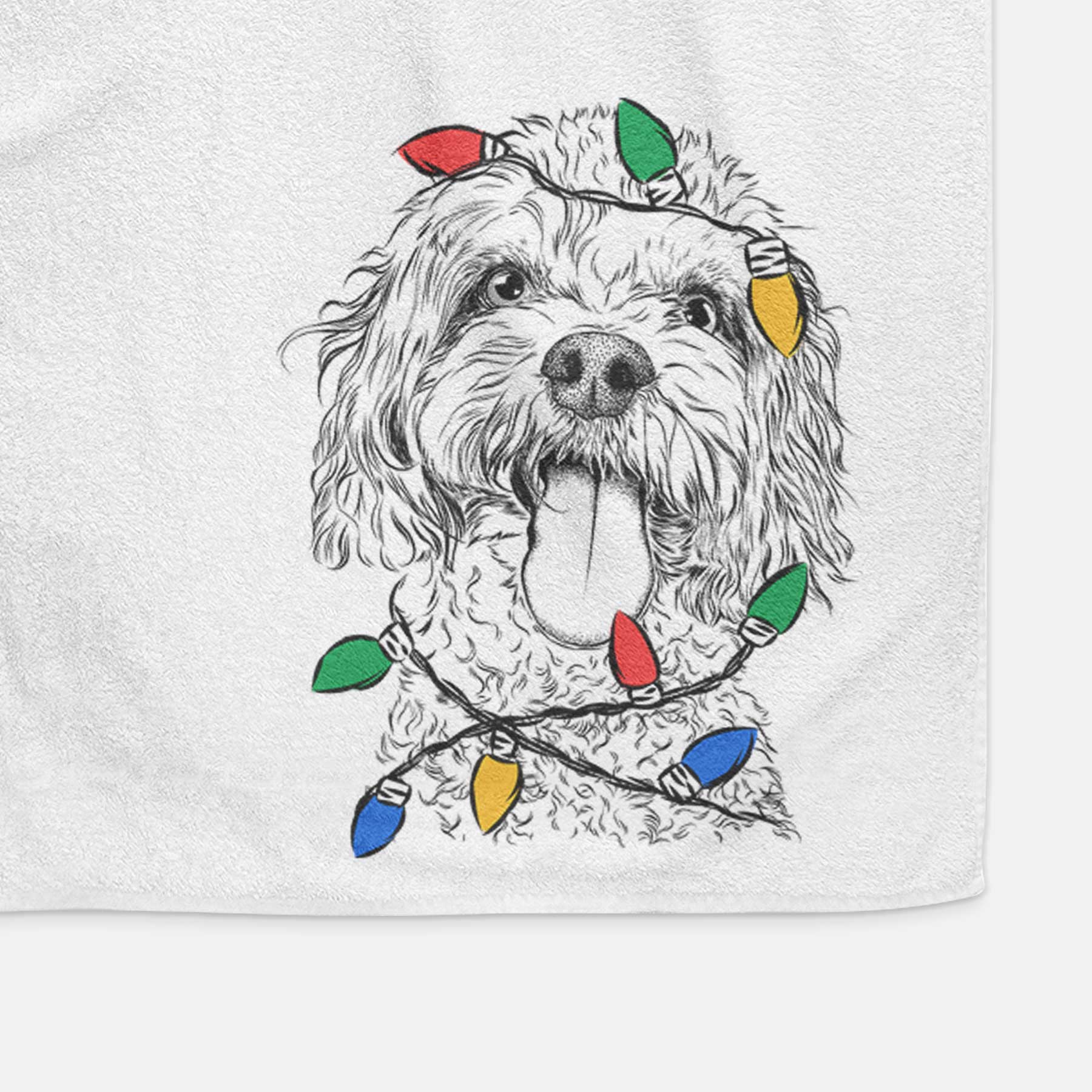 Barney the Cavachon Decorative Hand Towel