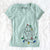 Christmas Lights Baron the Bloodhound - Women's V-neck Shirt