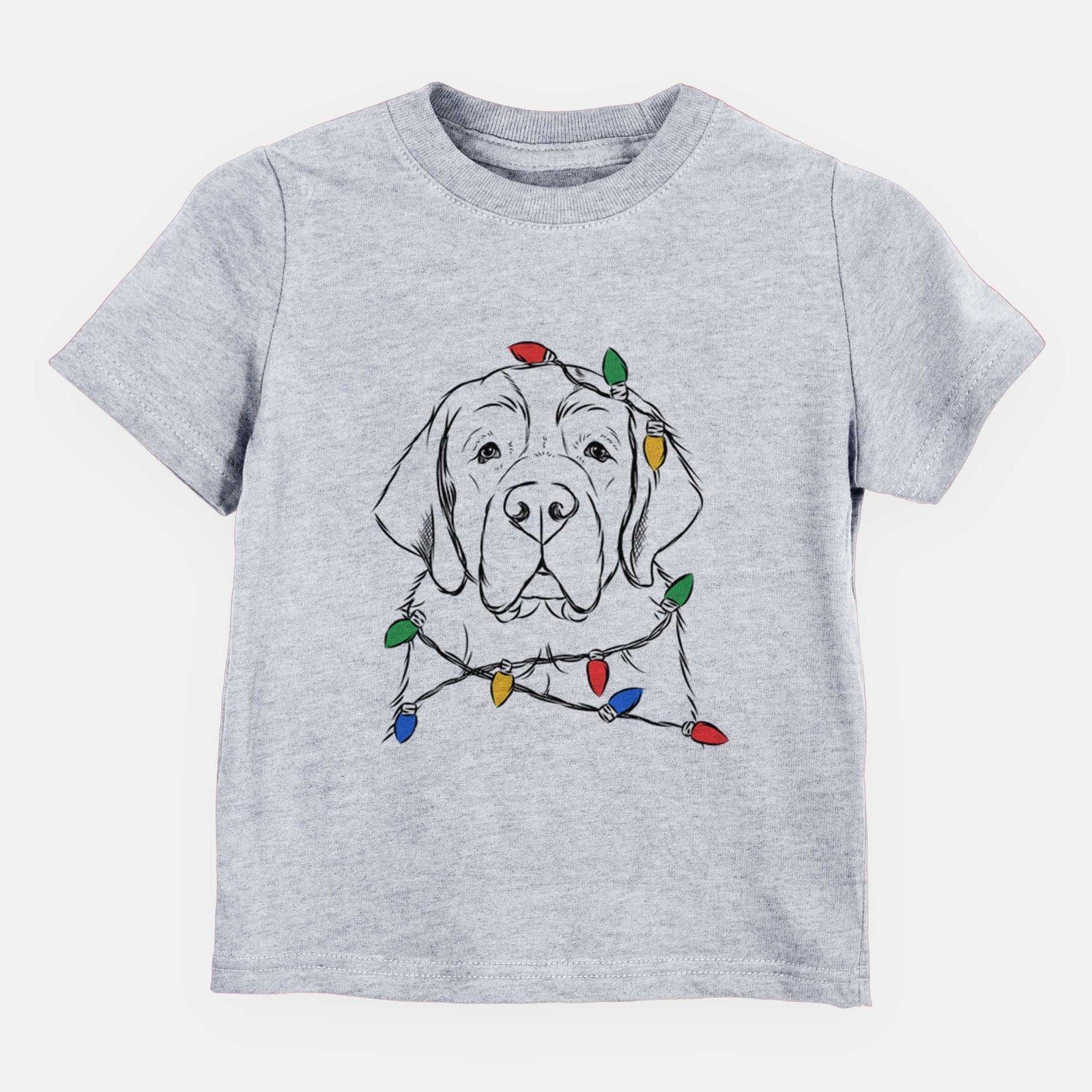 Christmas Lights Barry the Saint Bernard - Kids/Youth/Toddler Shirt