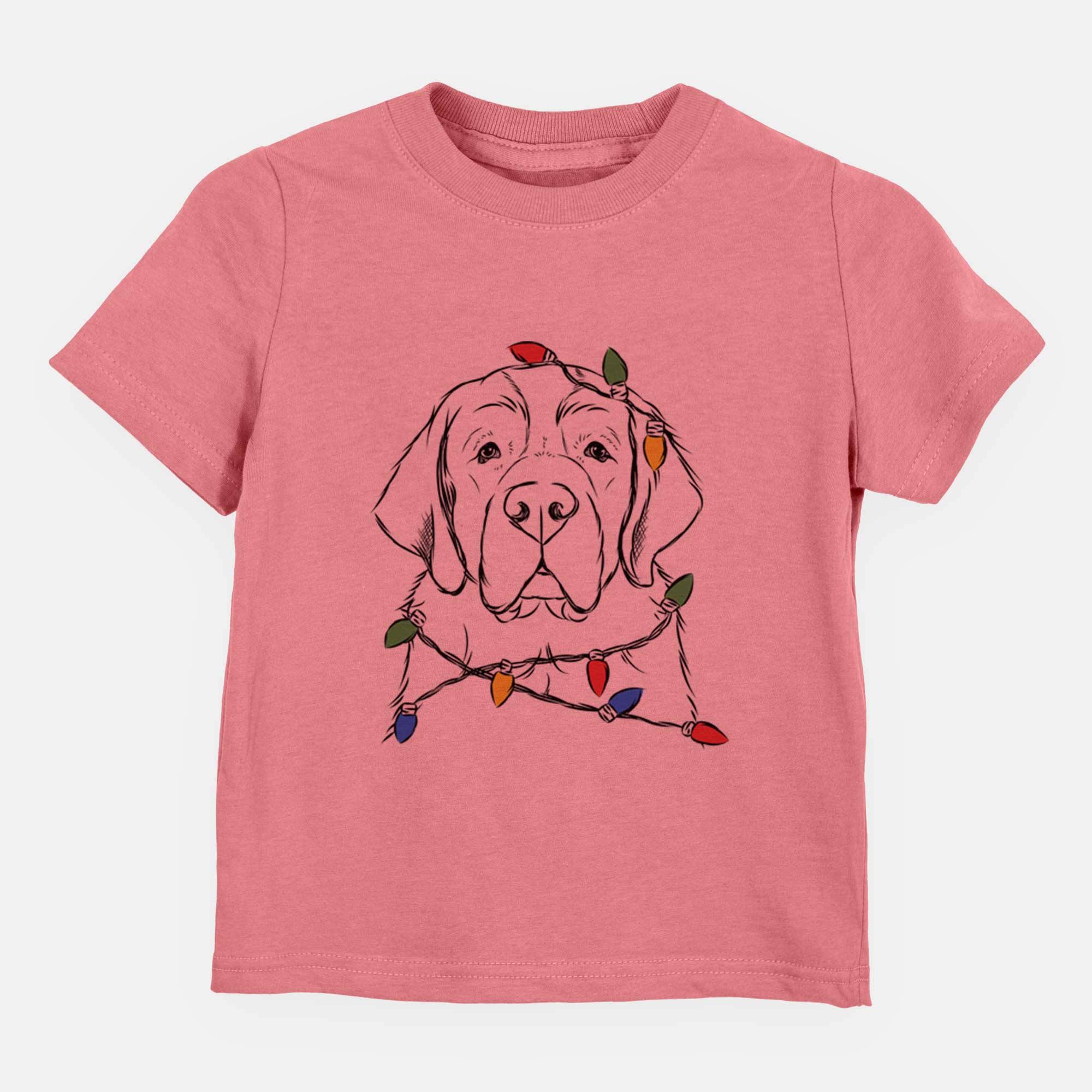 Christmas Lights Barry the Saint Bernard - Kids/Youth/Toddler Shirt