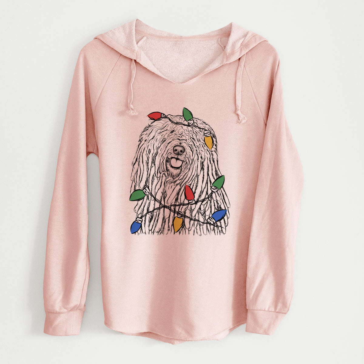 Christmas Lights Barry the Komondor - Cali Wave Hooded Sweatshirt